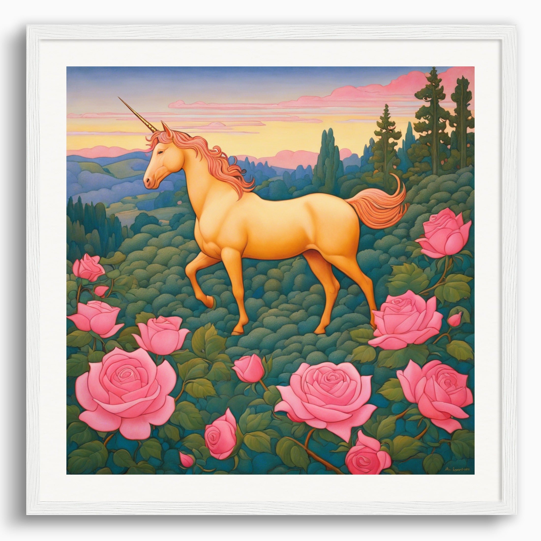 Poster: Paul Ranson, Licorne rose , Licorne rose
