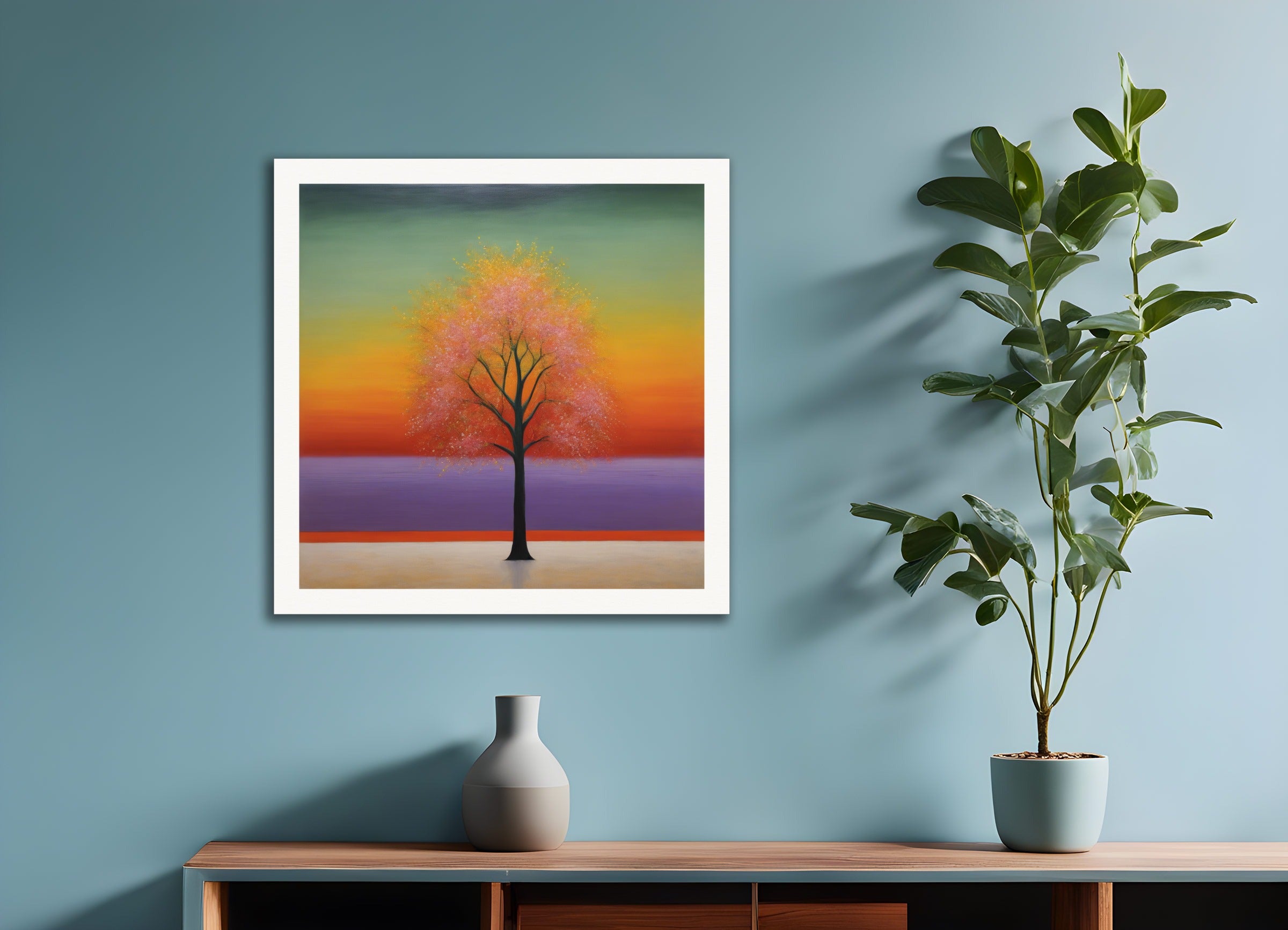 Poster: Scottish painting of abstract expressionism,