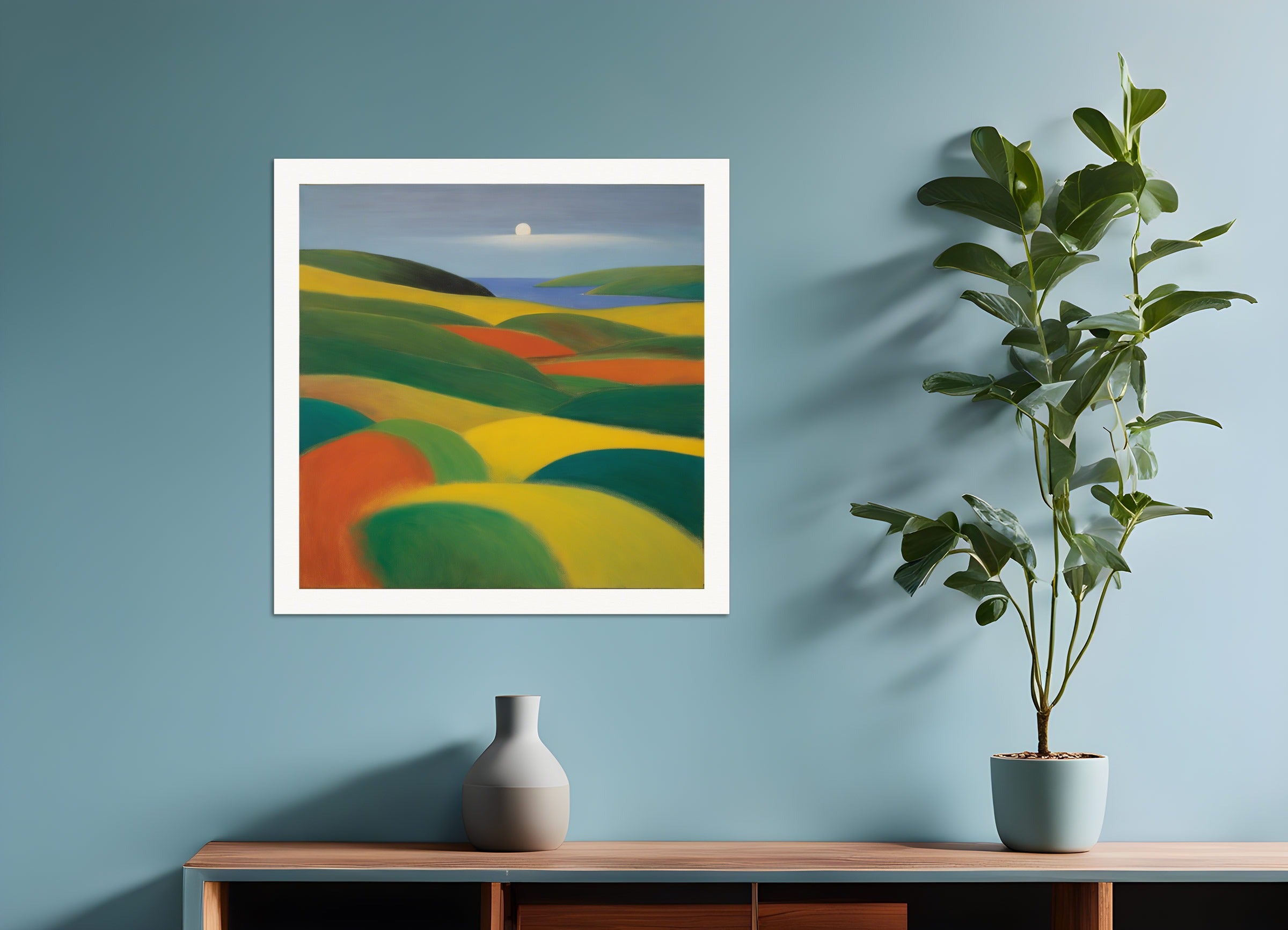 Poster: Scottish painting of abstract expressionism,