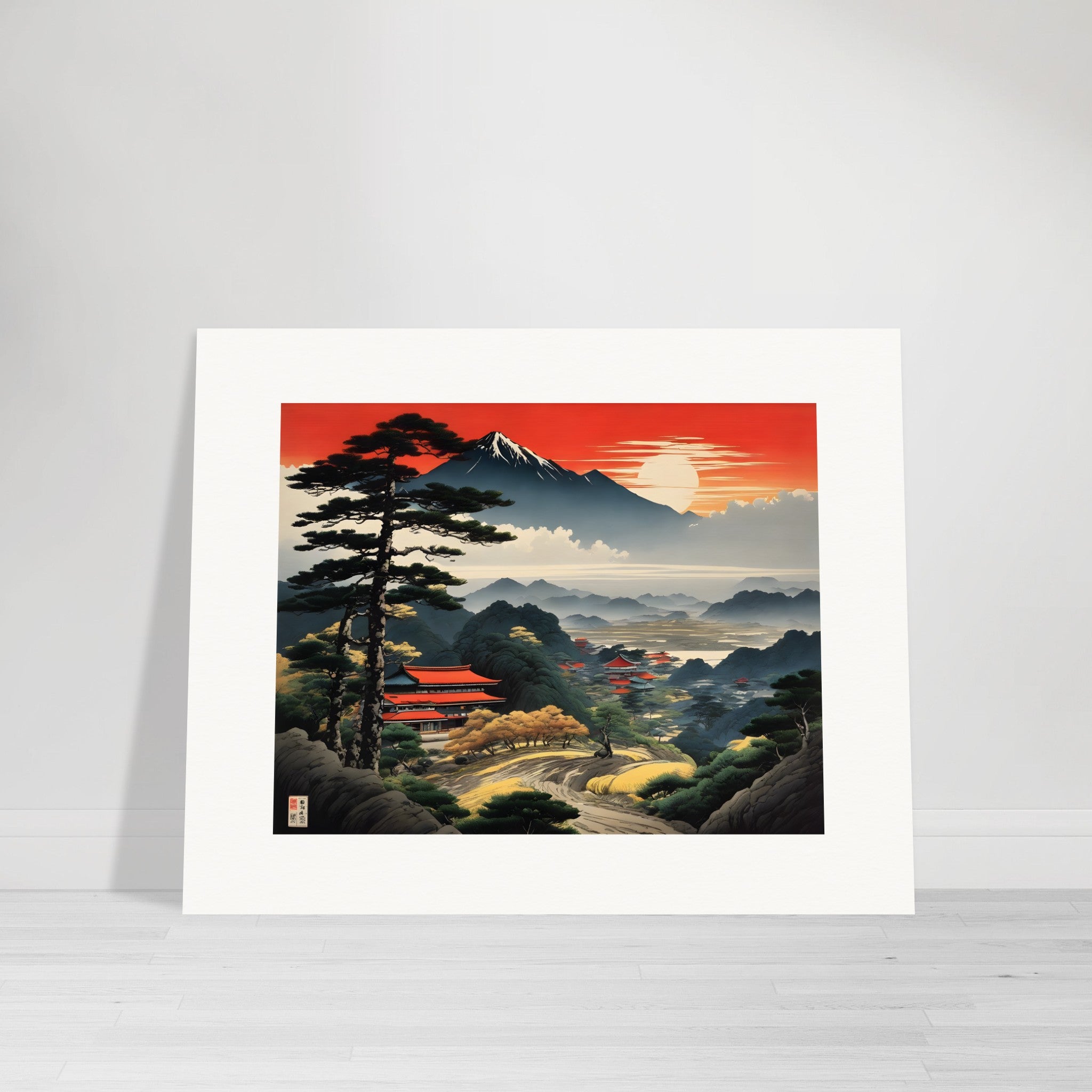 Japanse landschap - Poster