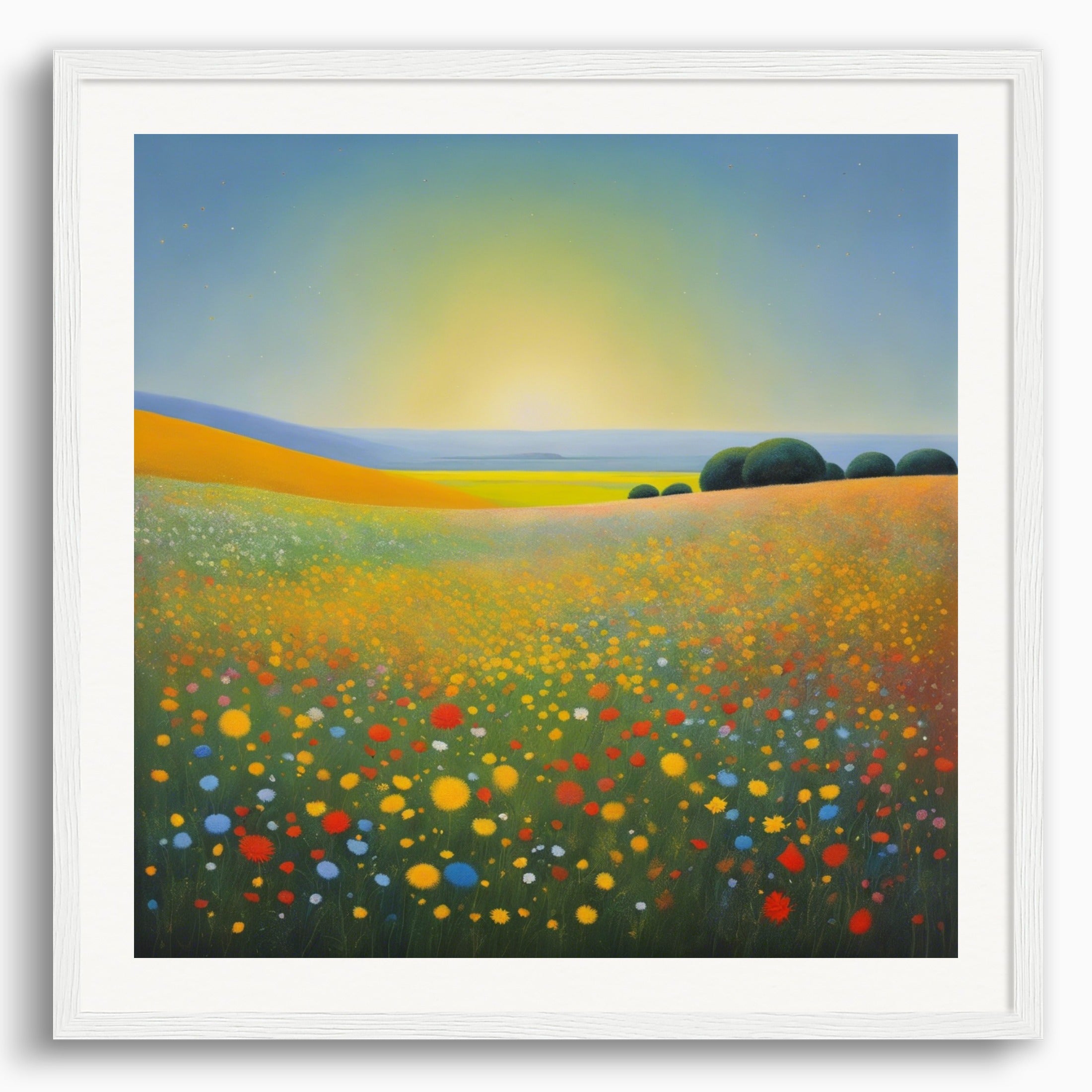 Poster: Peinture écossaise d'expressionisme abstrait, Fleur