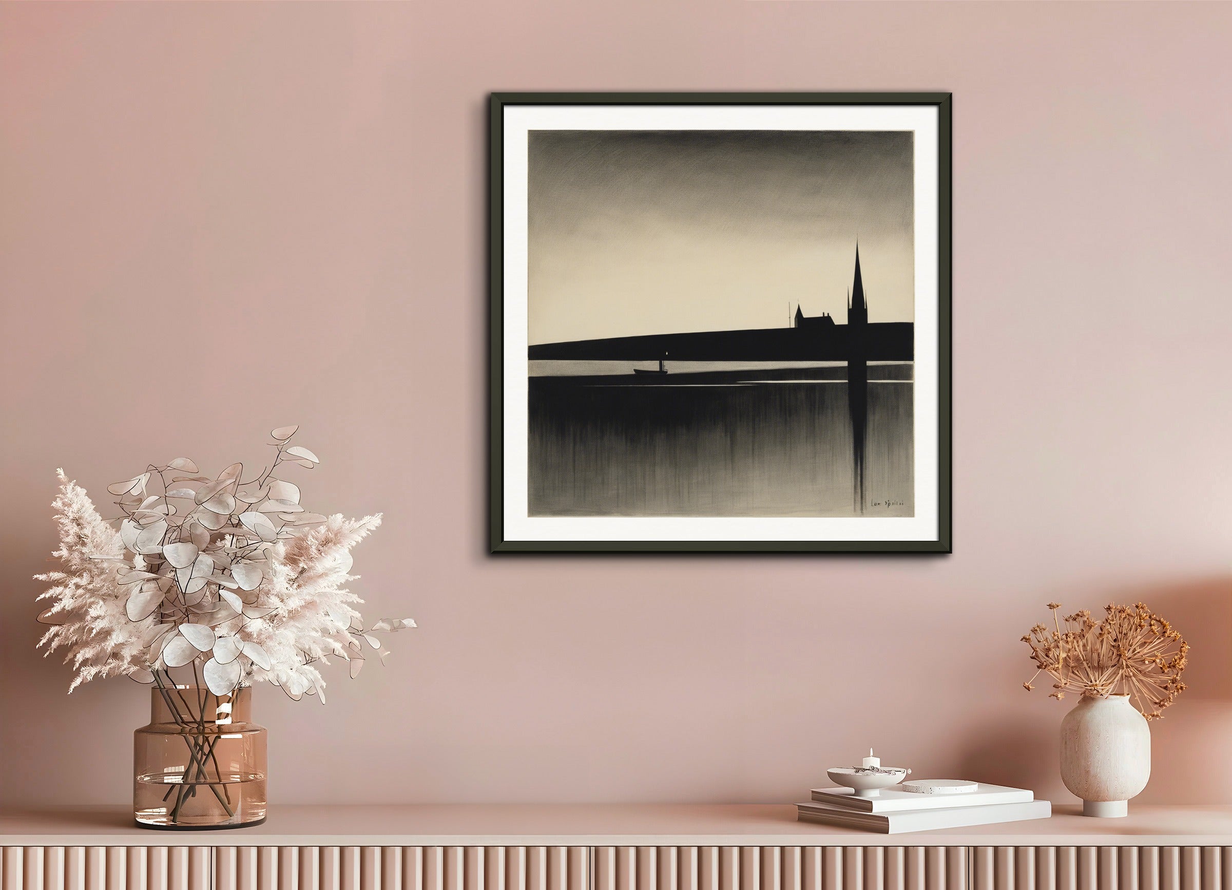 Poster with metal frame: Léon Spilliaert,