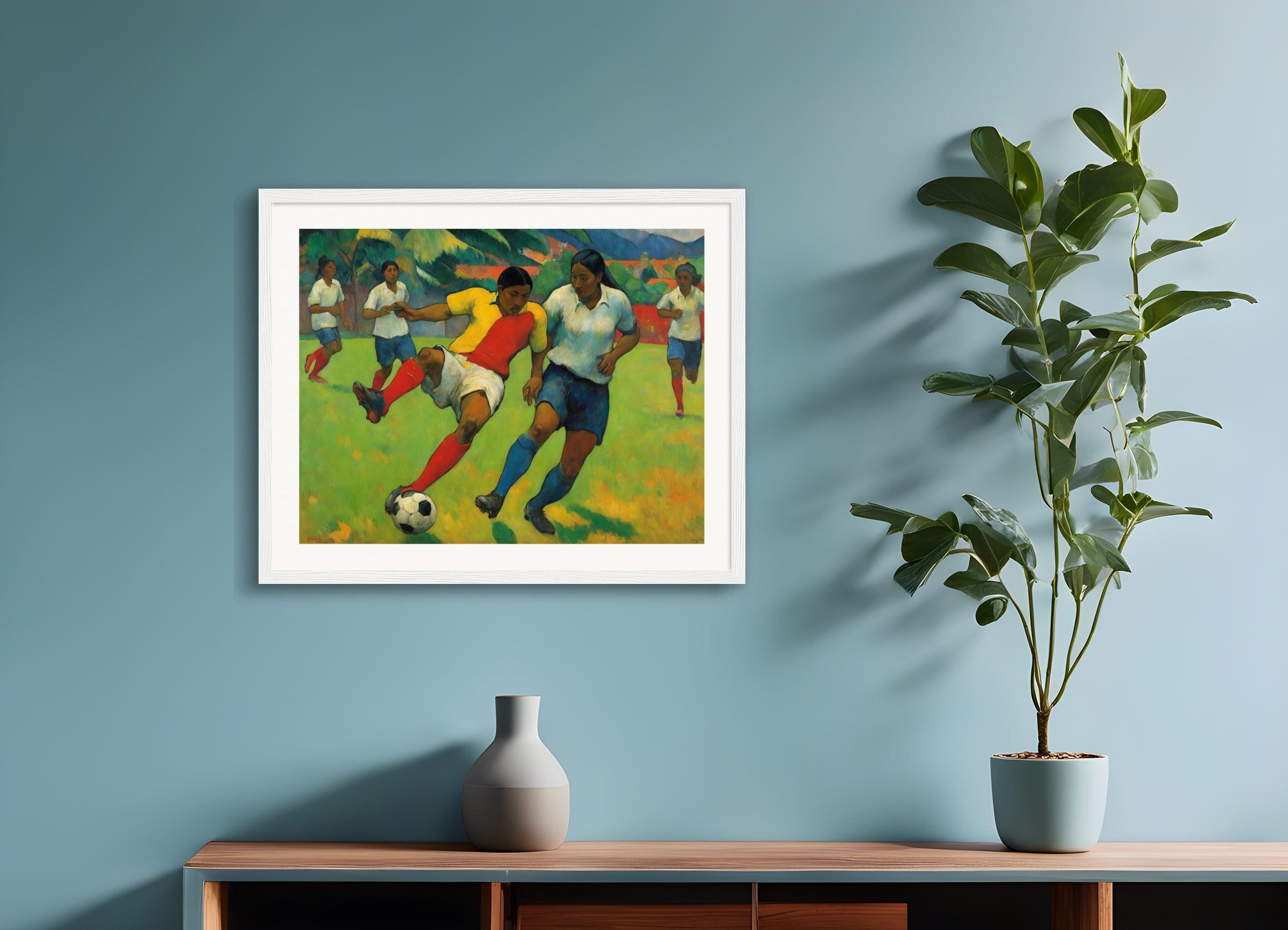 Poster with wood frame: Paul Gauguin,