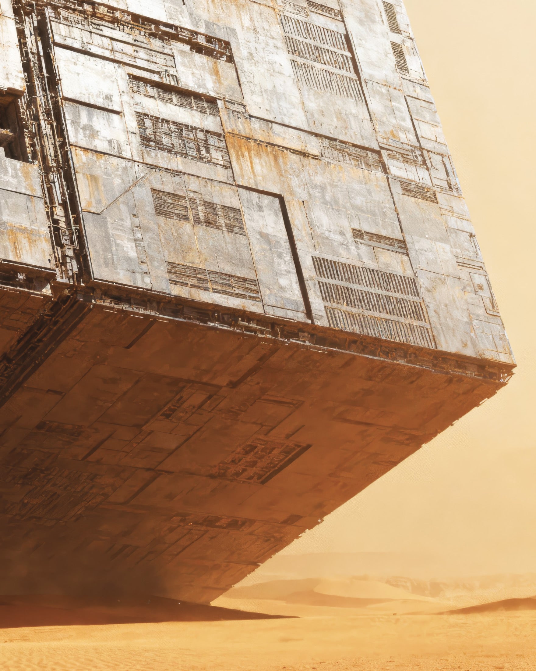 Massief Woestijngebouw - Dune Poster, Sci-Fi Zand Poster