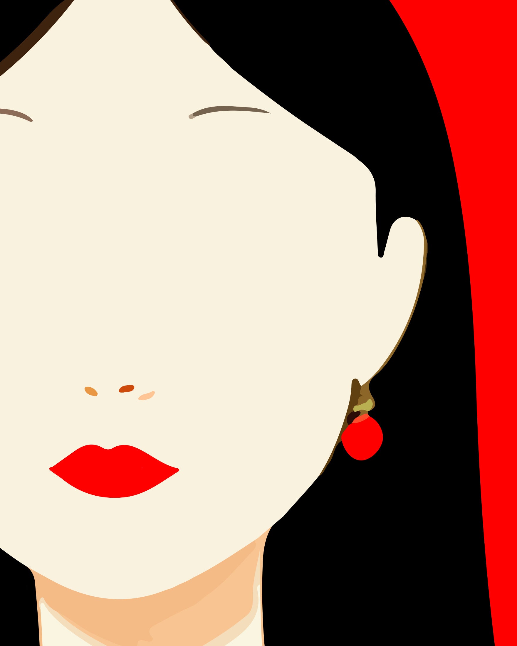 Portret van Nina - Poster