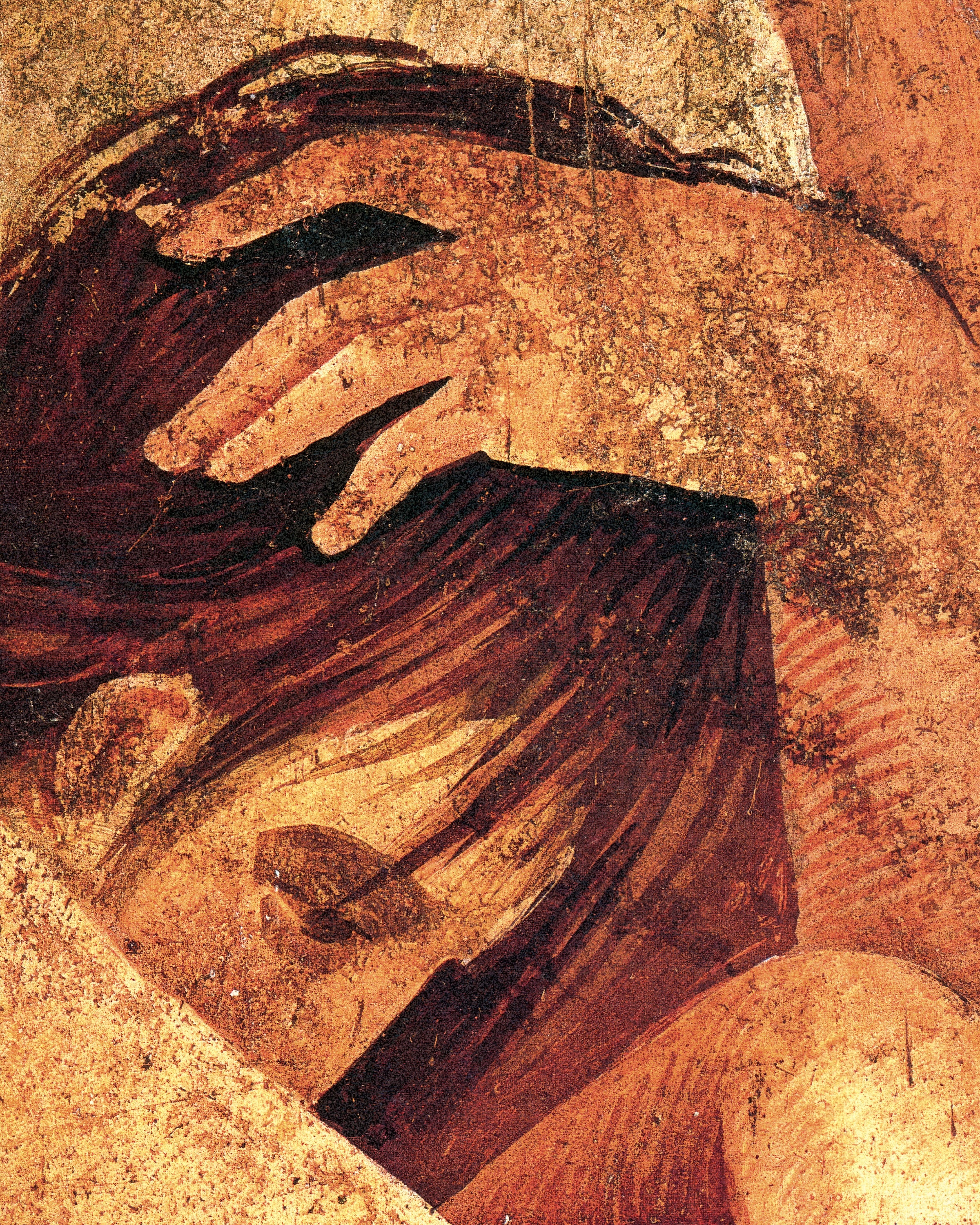 Vrouw die een nieuweling troost in de Villa der Mysteriën Poster