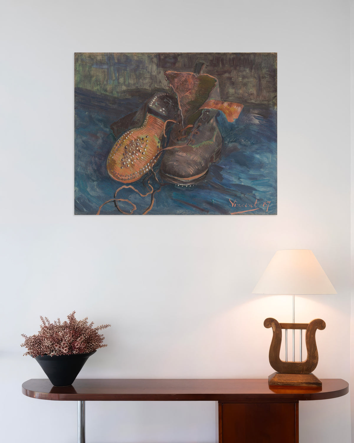Poster van Een paar laarzen (1887) van Vincent van Gogh
