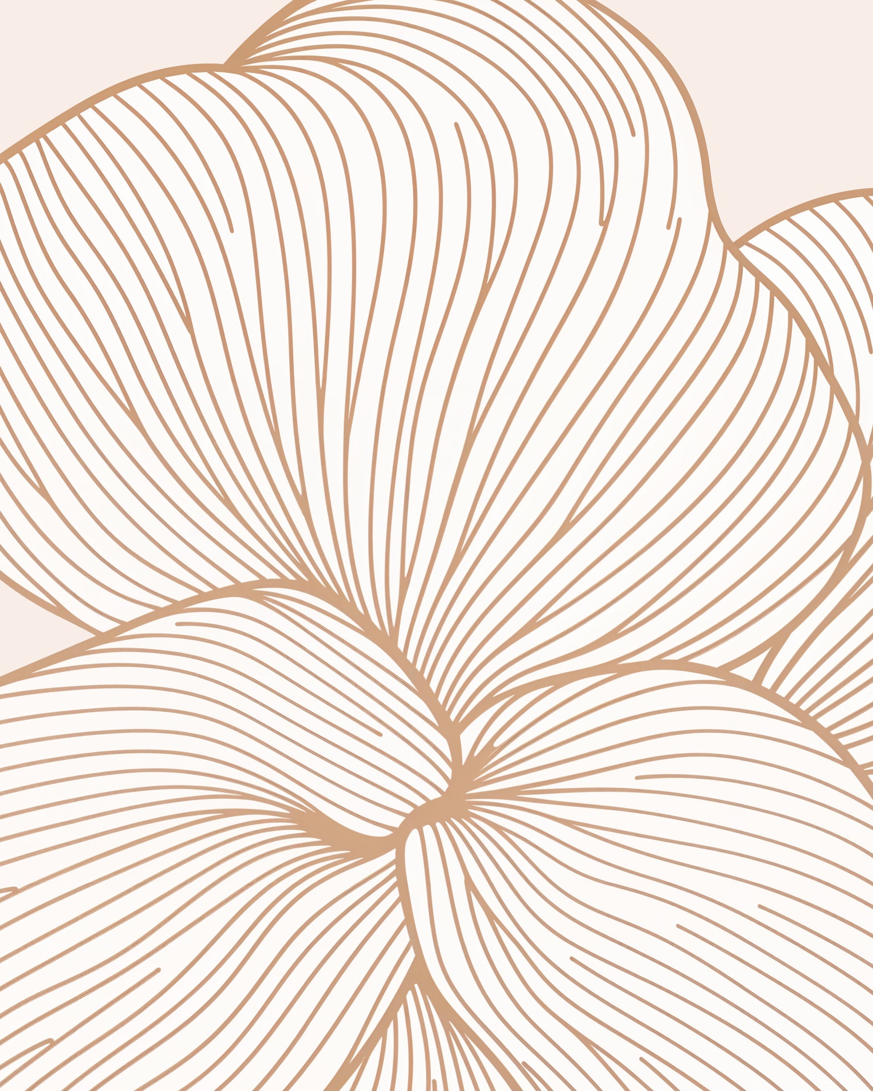 Bloemenpatroon 02, abstracte kunst - Poster