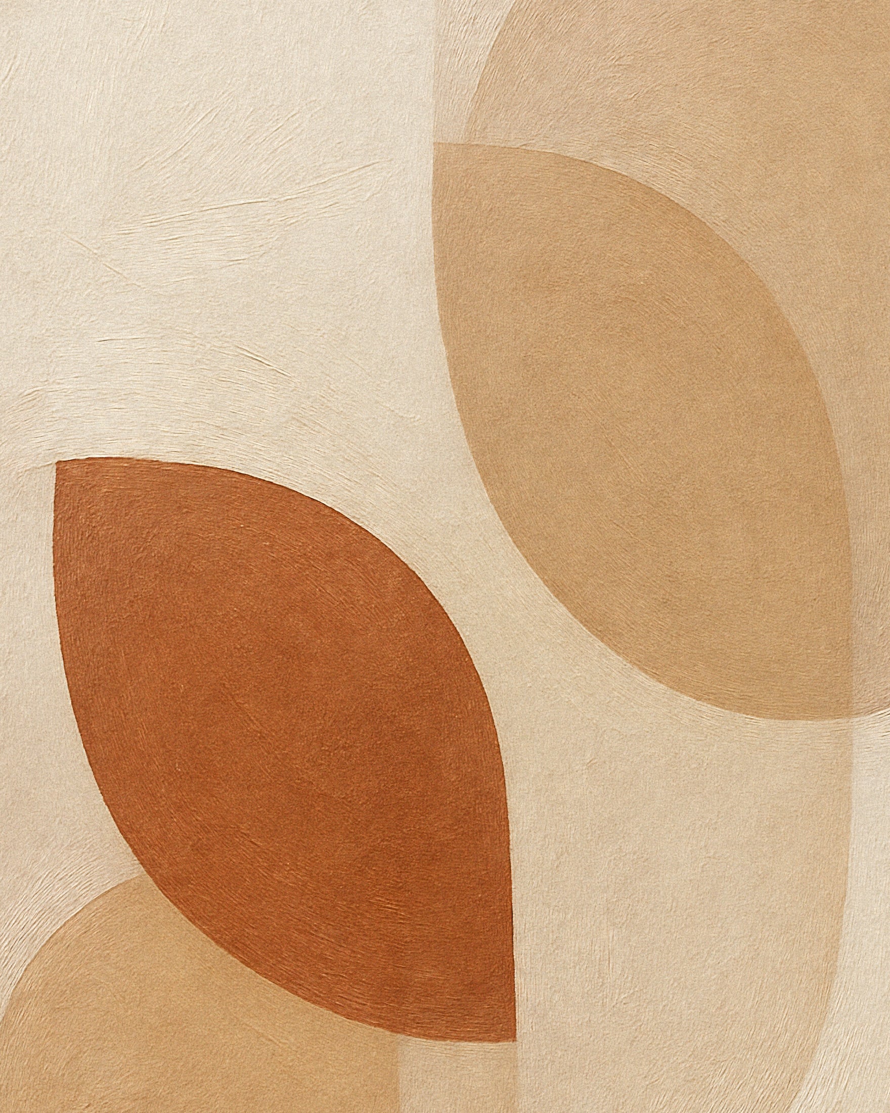 Herfstblad – abstracte bladeren in aardetinten Poster