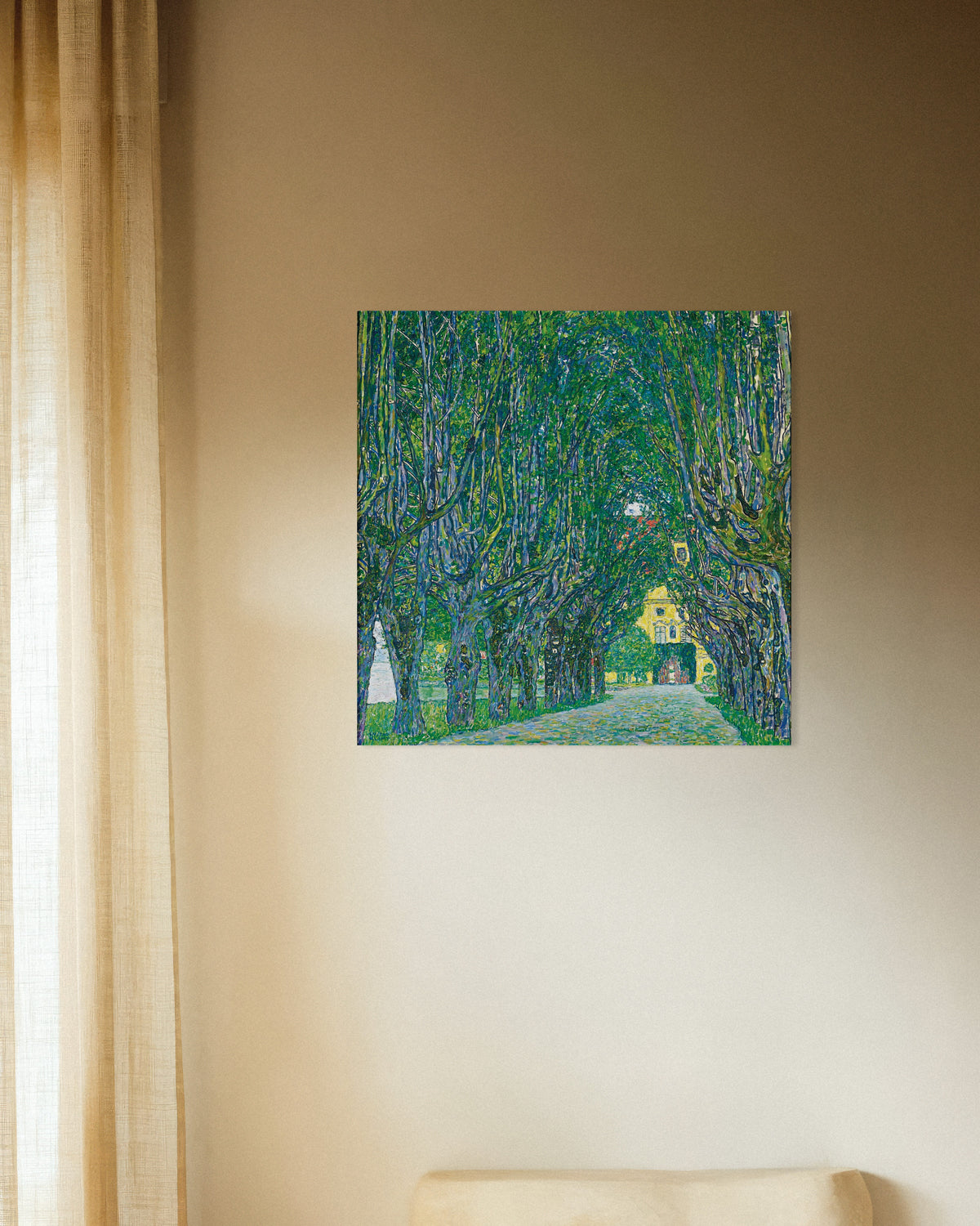 Poster Laan naar Schloss Kammer (1912) van Gustav Klimt