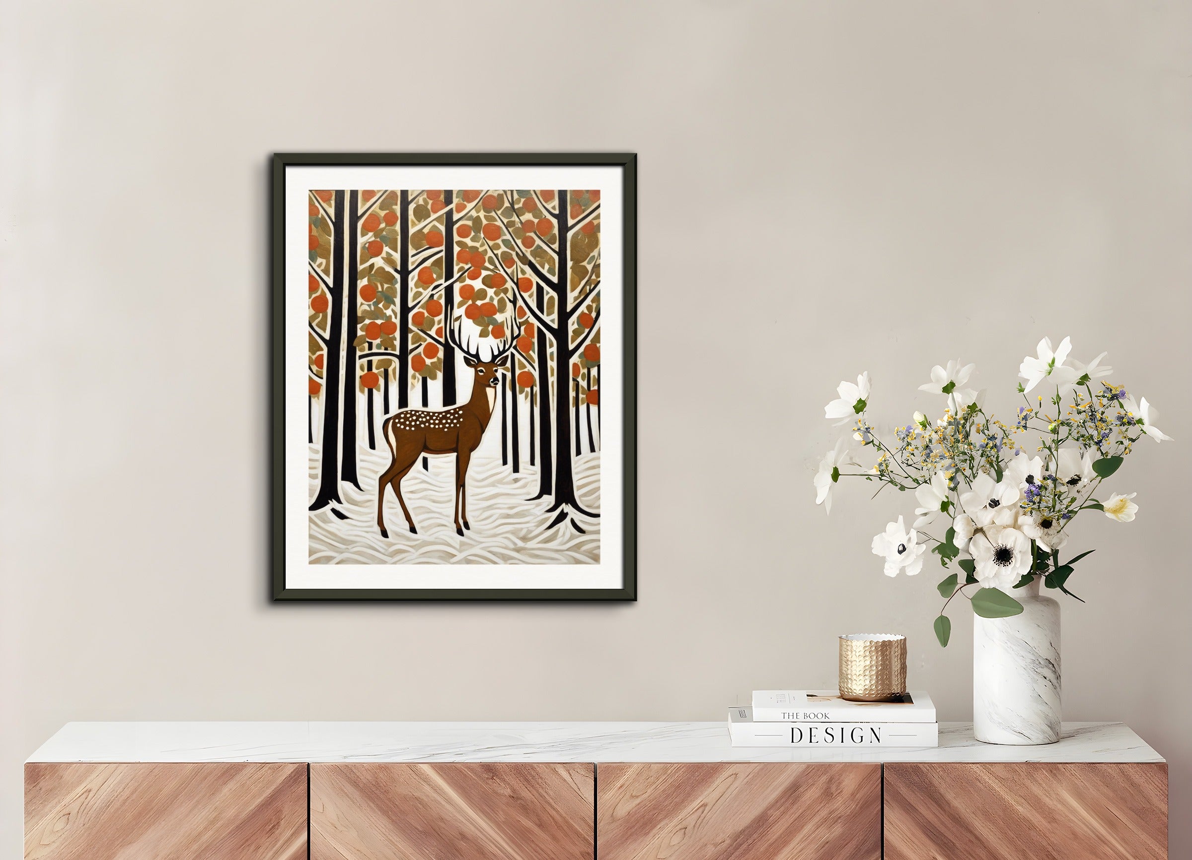 Poster with metal frame: US contemporary post-impressionism,