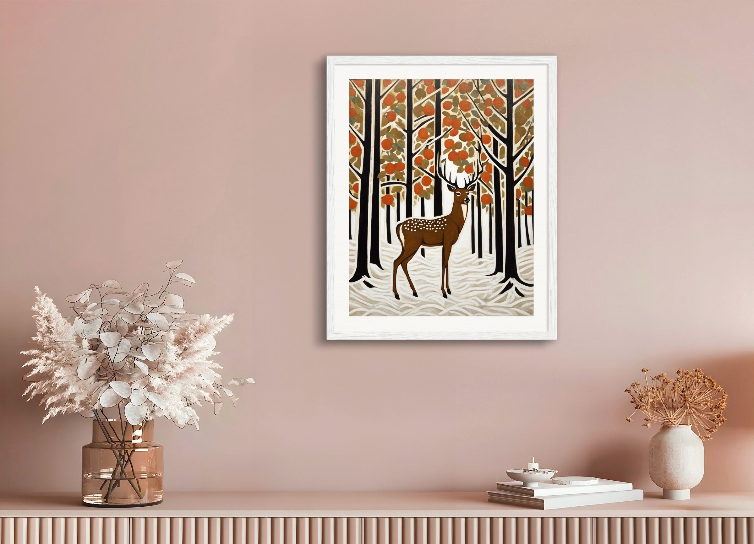 Poster with wood frame: US contemporary post-impressionism,