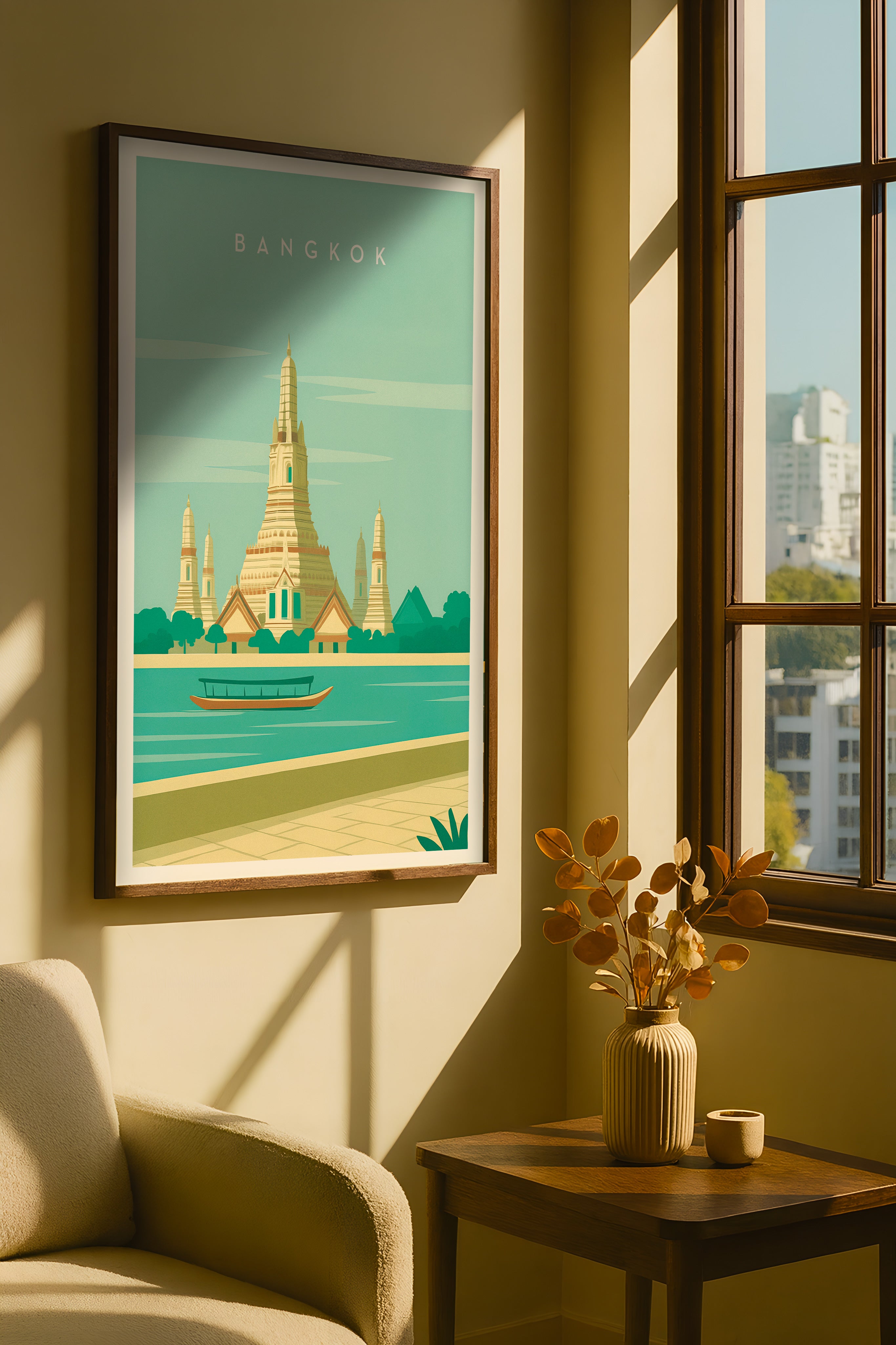 Bangkok Wanddecoratie Poster