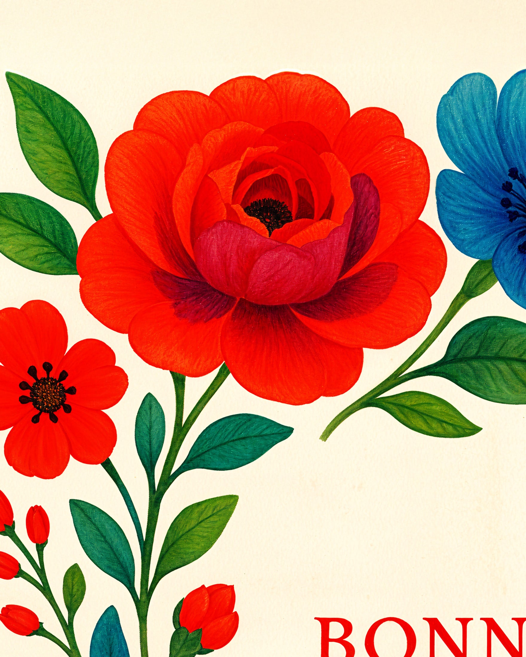 Fijne feestdag Lieve Mama – Franse Moederdag Print