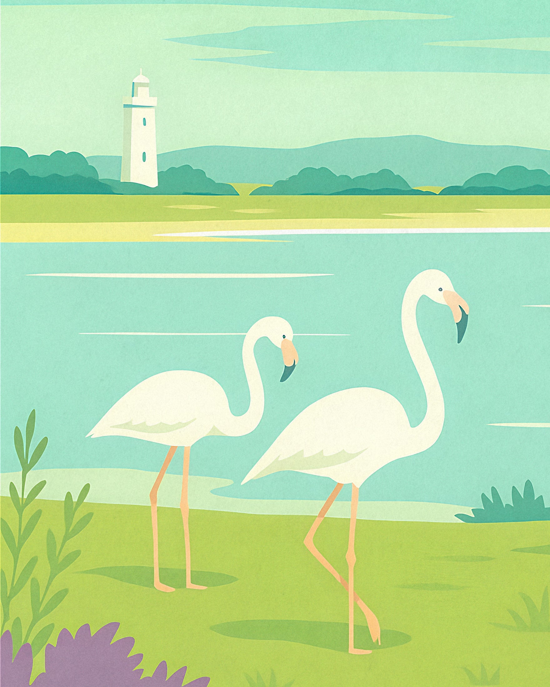 Camargue Reisposter - Franse regio