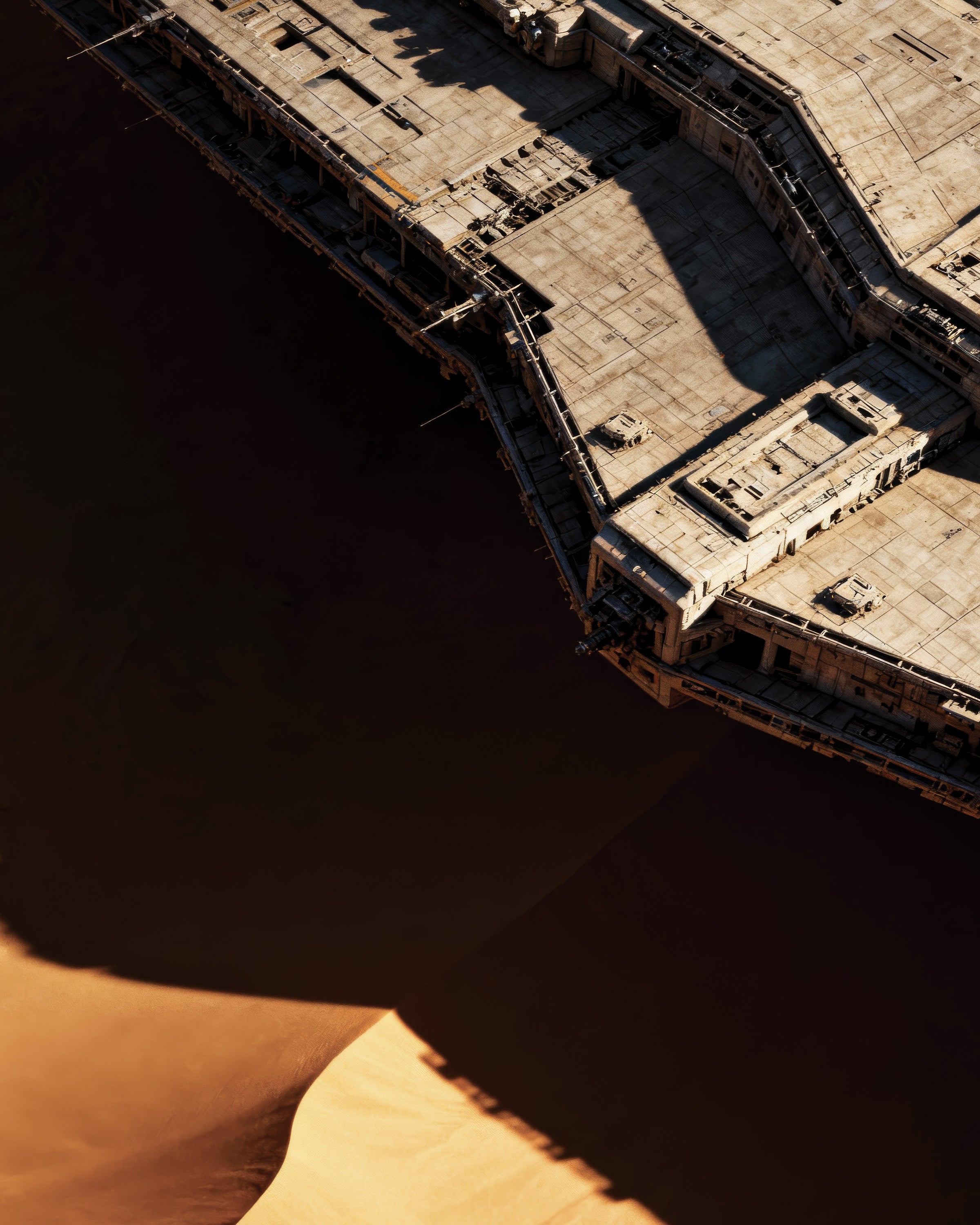 Woestijnschip Poster, Sci-Fi Zandduin Poster