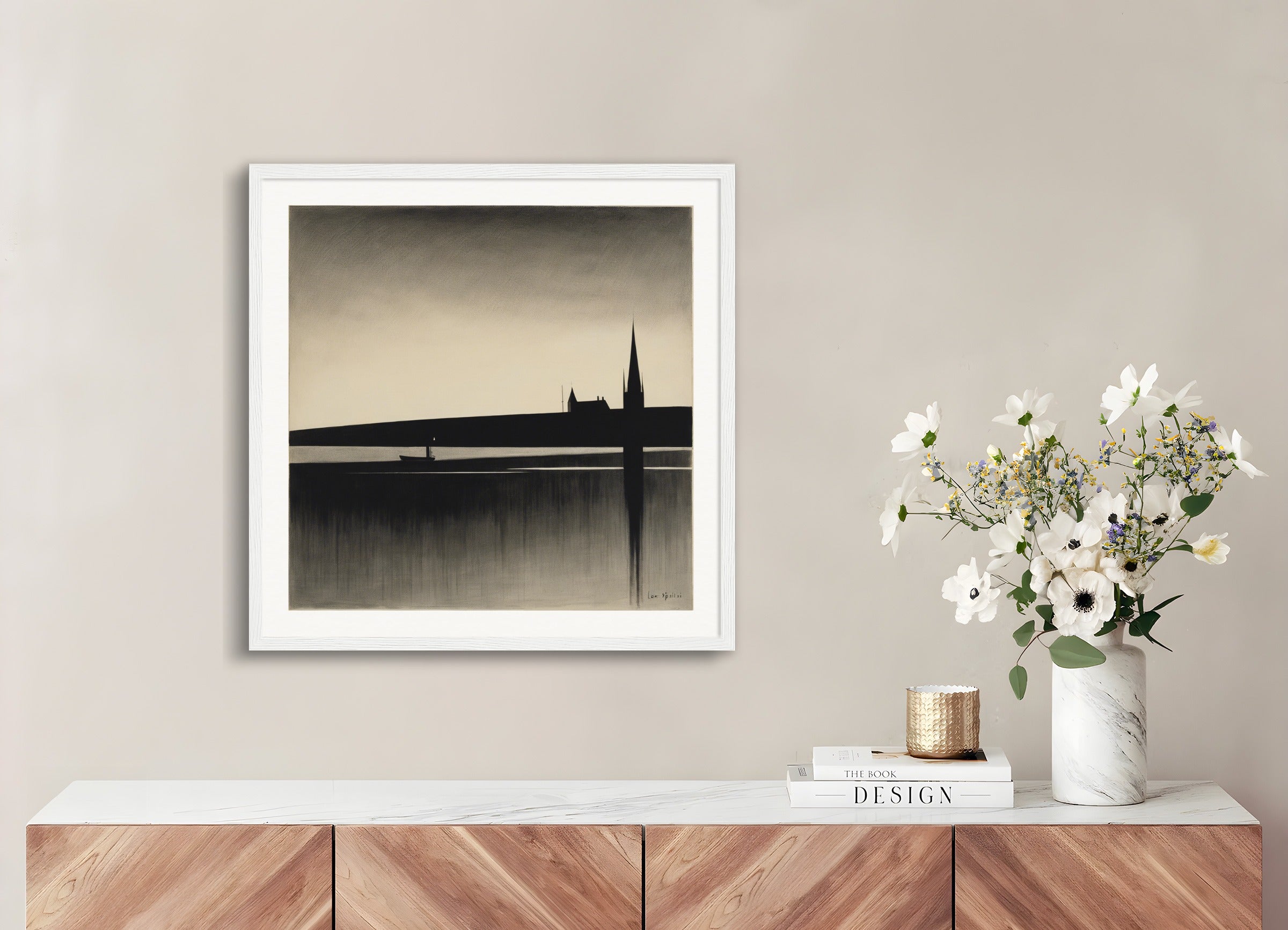 Poster with wood frame: Léon Spilliaert,