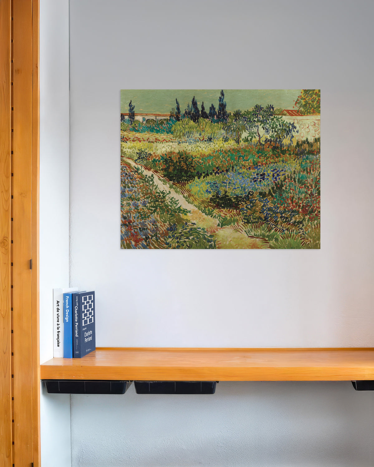 Poster van Tuin in Arles (1888) van Vincent van Gogh