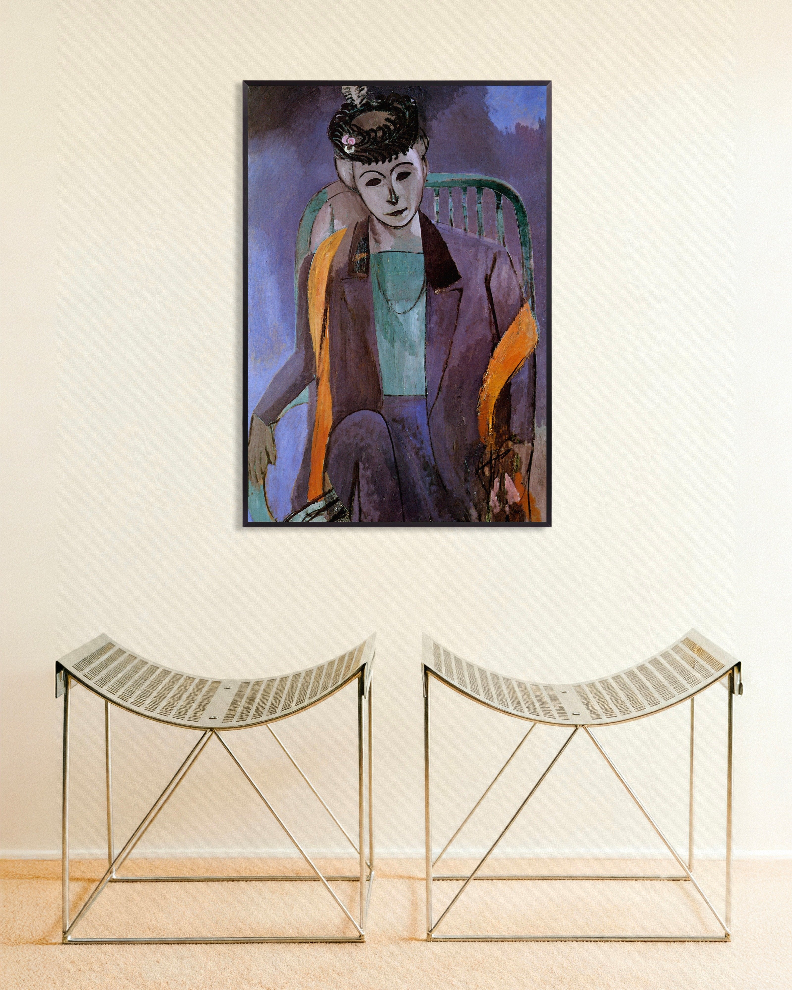 Poster of Henri Matisse Madame Matisse poster (1913), with metal frame