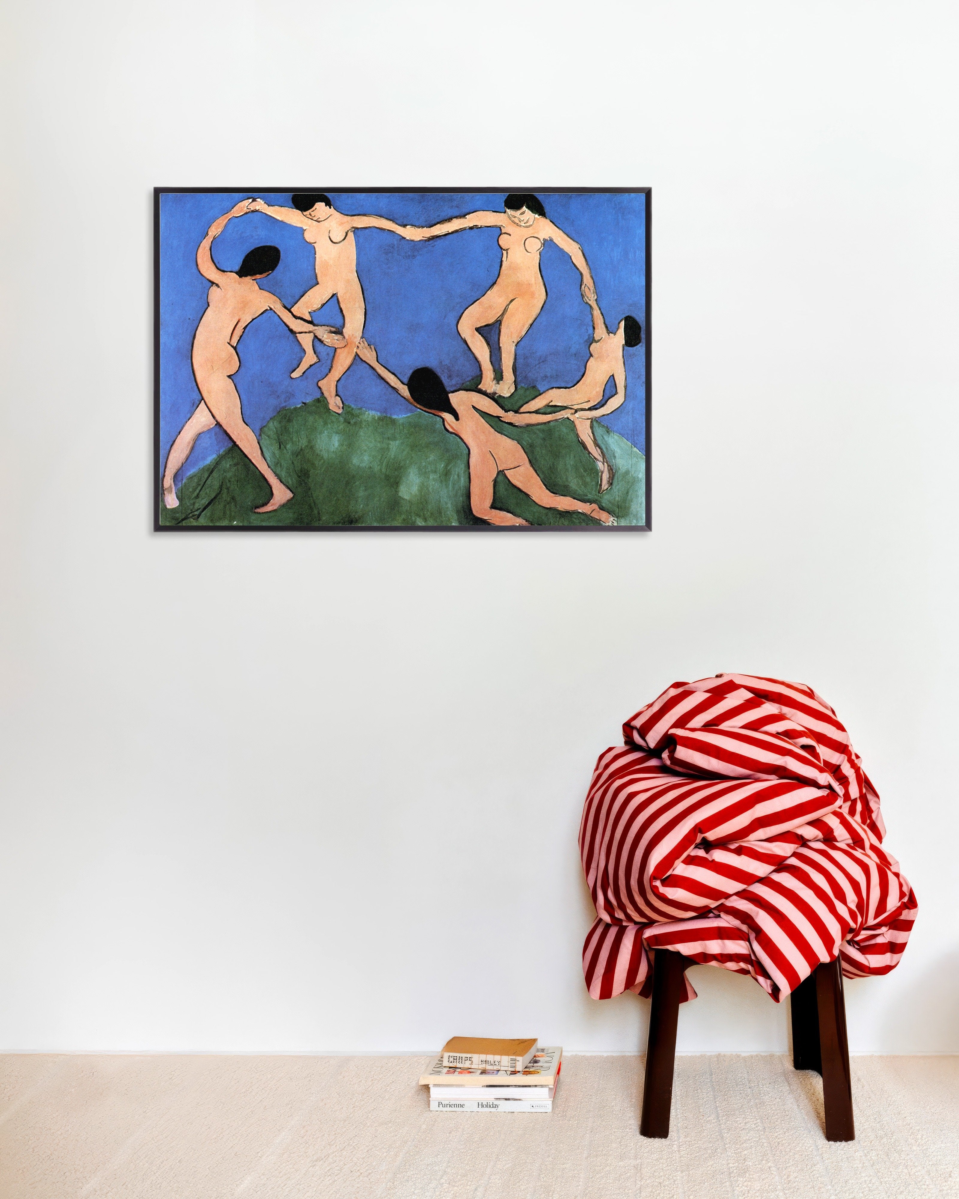 Poster of Henri Matisse The dance poster (1909), with metal frame