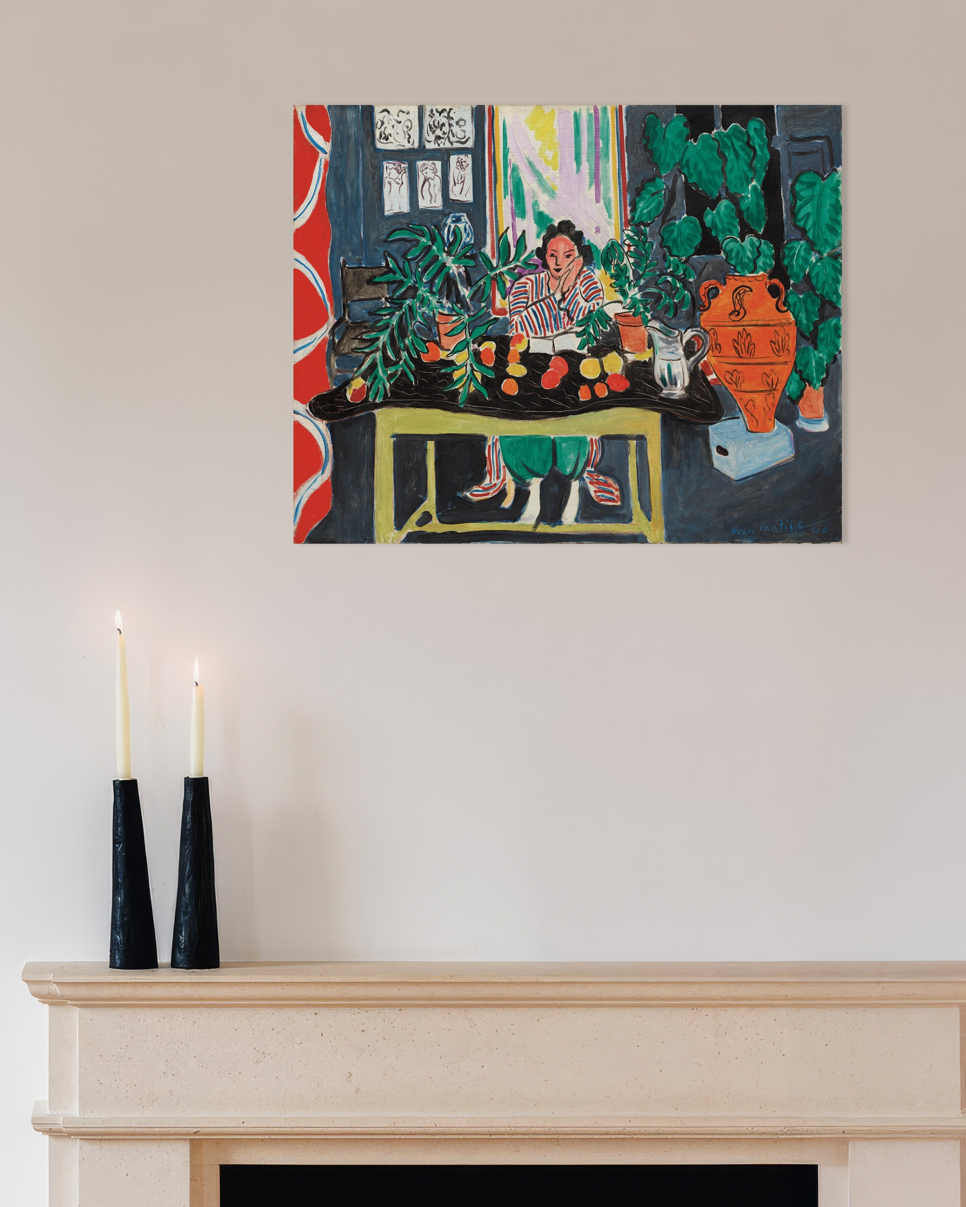 Poster of Interior with Etruscan Vase (1940) by Henri Matisse - Poster