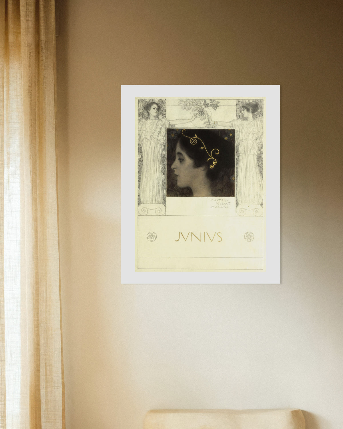 Poster Junius (1896) van Gustav Klimt