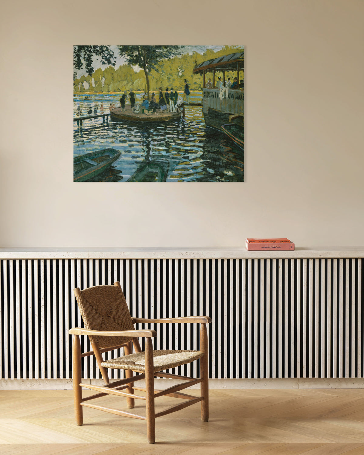 Poster La Grenouillère (1869) van Claude Monet