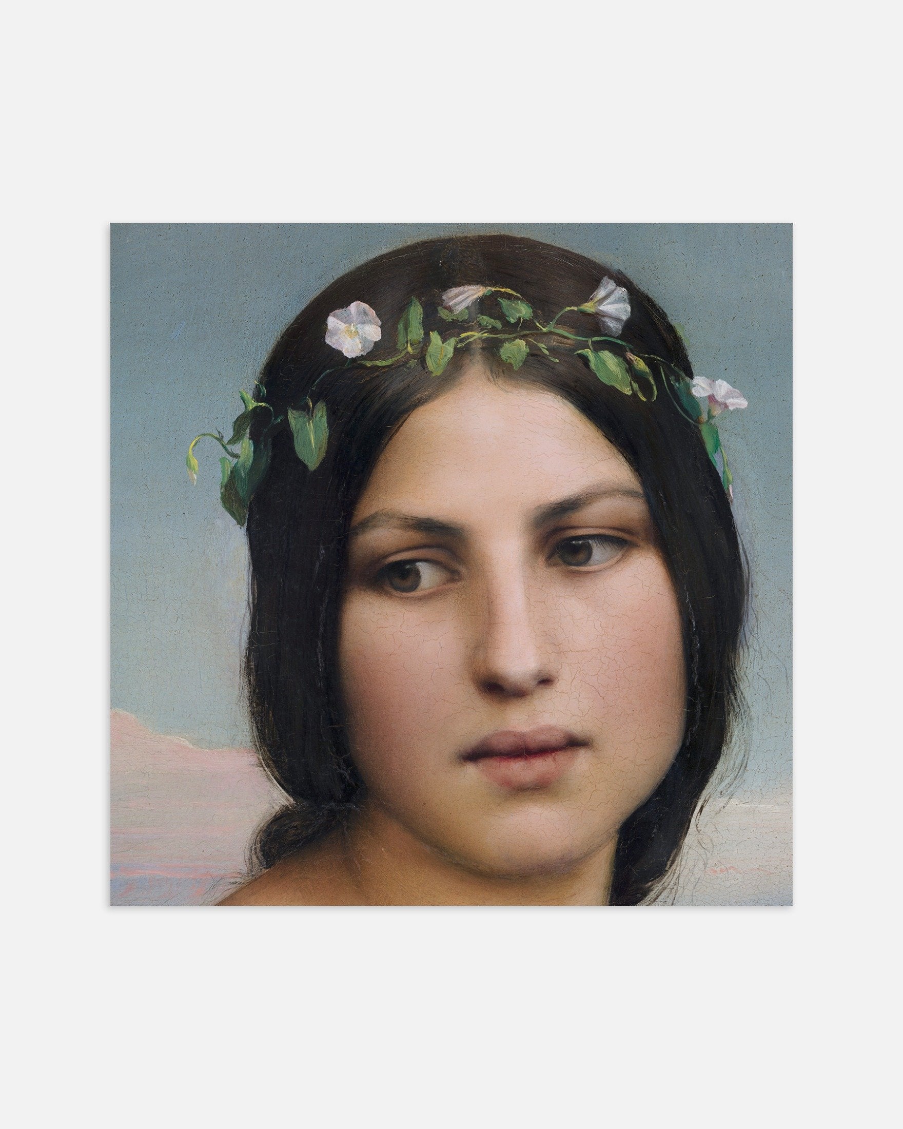 Poster of Louis Janmot "Fleur des Champs" Face Detail - Square Format Art Print, thumbnail