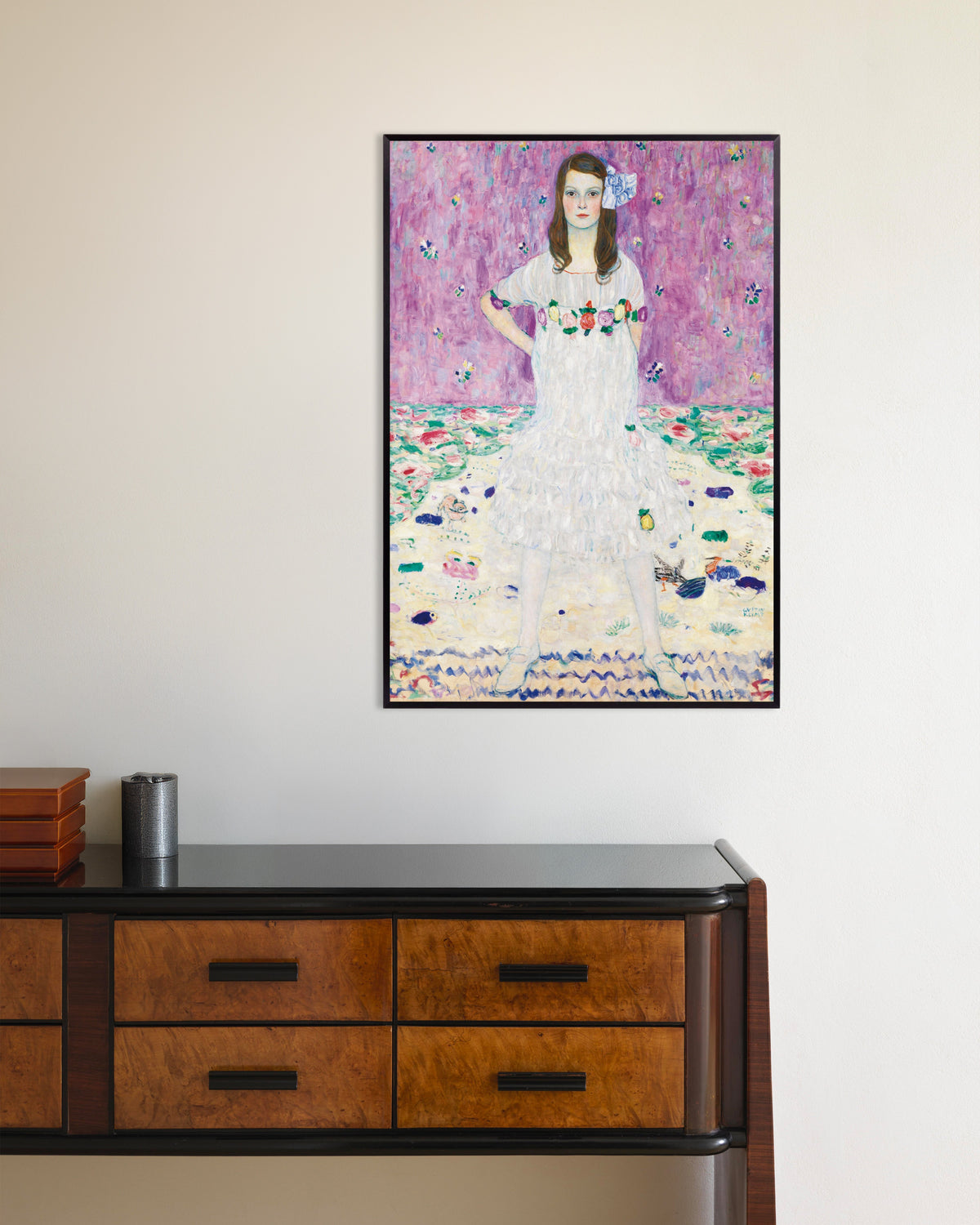 Poster Mäda Primavesi (1912–1913) van Gustav Klimt met metalen lijst