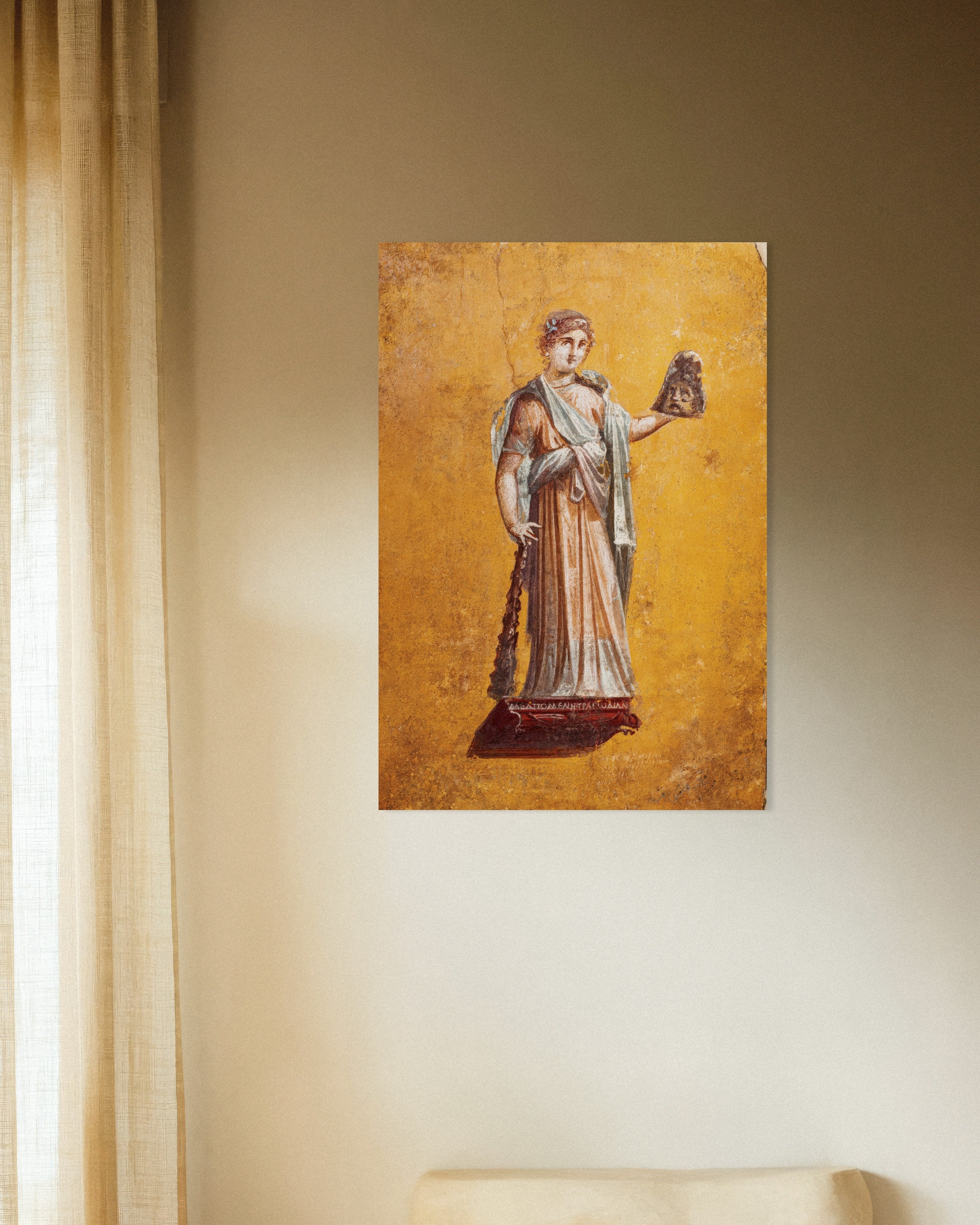 Poster of Melpomene muse of tragedy poster