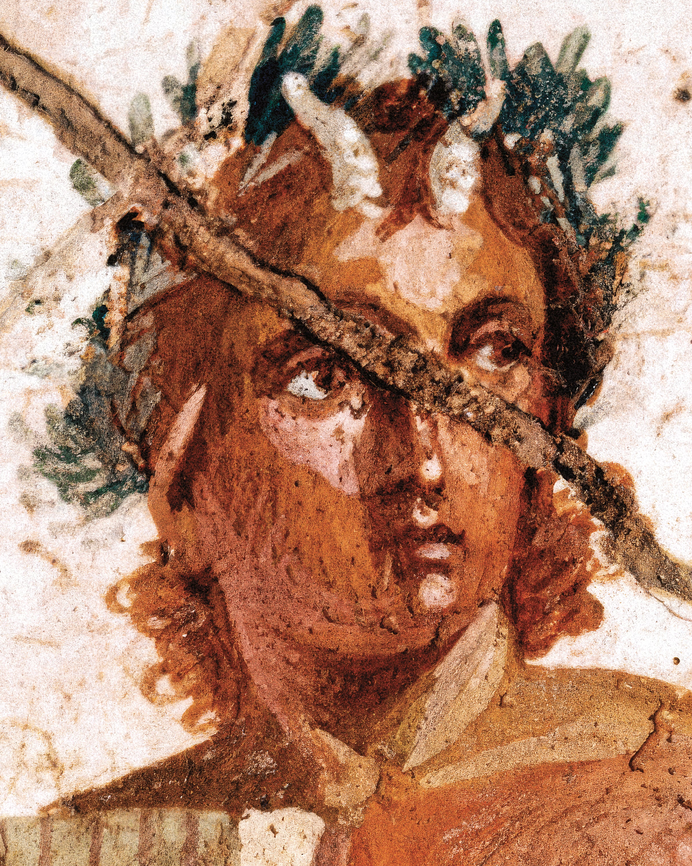 Pan muzikant fresco poster