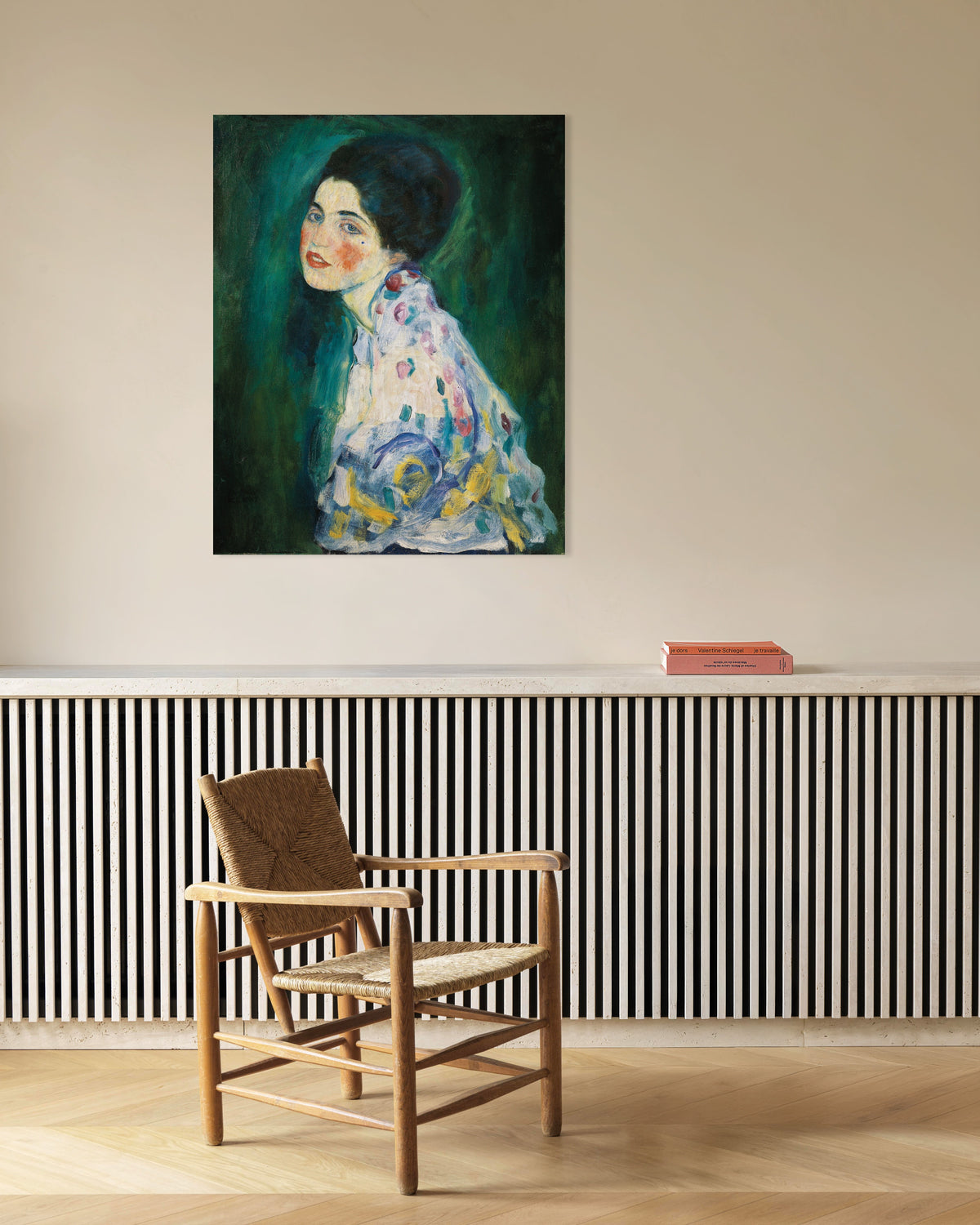 Poster Portret van een dame (1916–1917) van Gustav Klimt