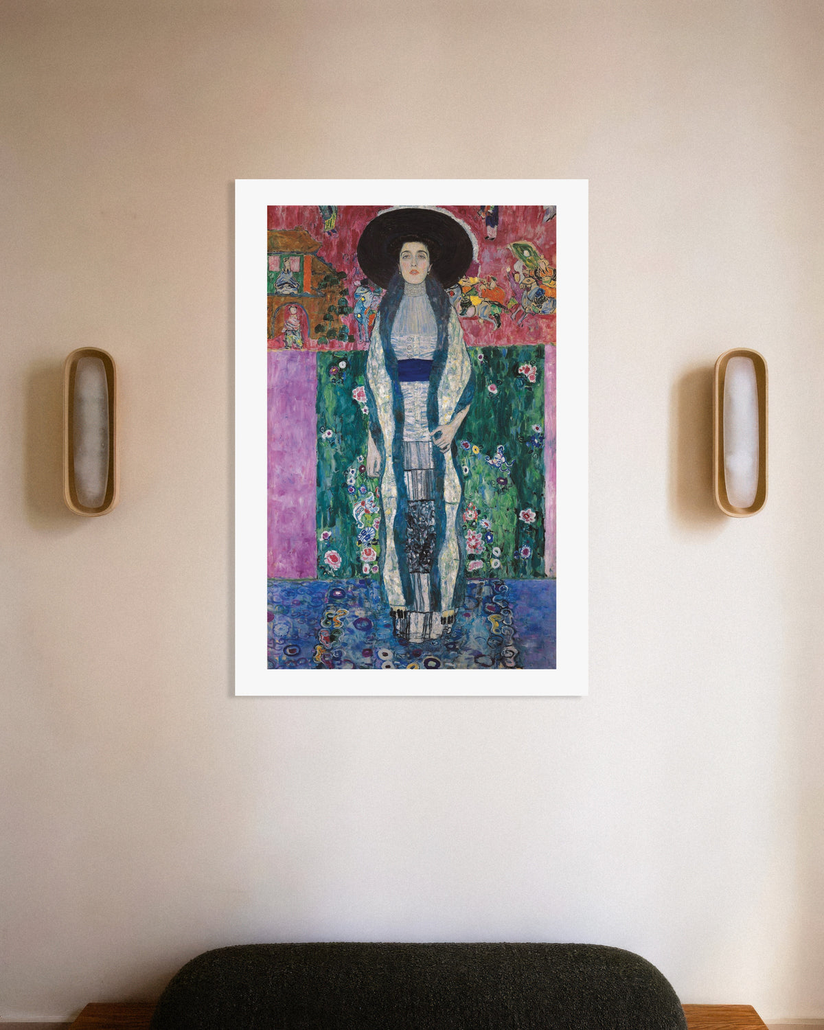 Poster Portret van Adele Bloch-Bauer II (1912) van Gustav Klimt