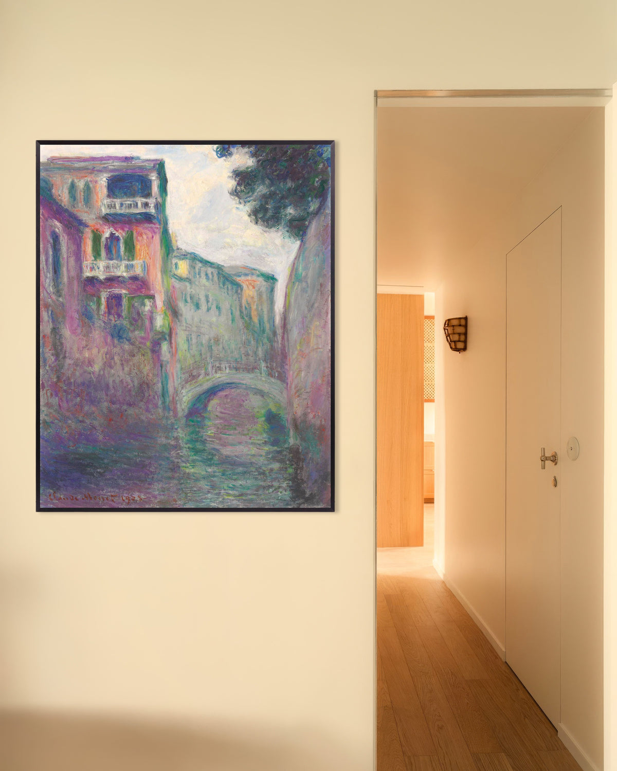 Poster Rio della Salute (1908) van Claude Monet met metalen lijst