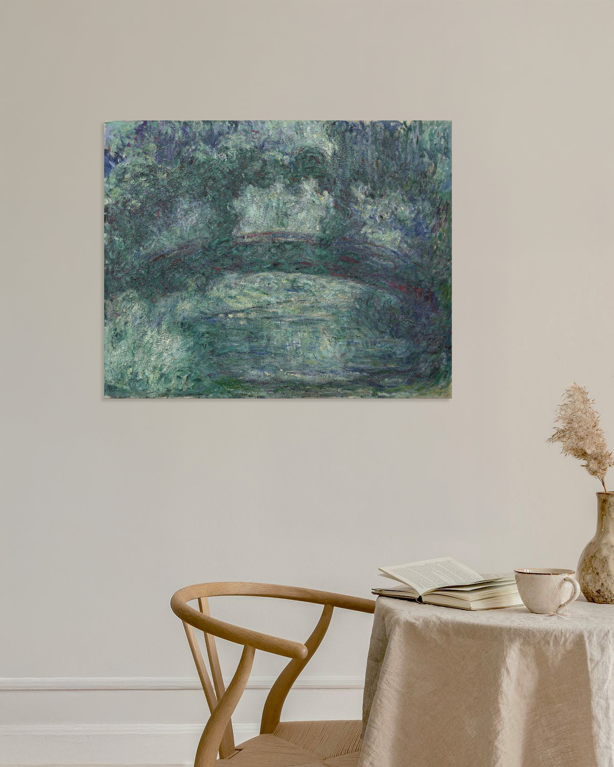 Poster De Japanse brug (1919–1924) van Claude Monet