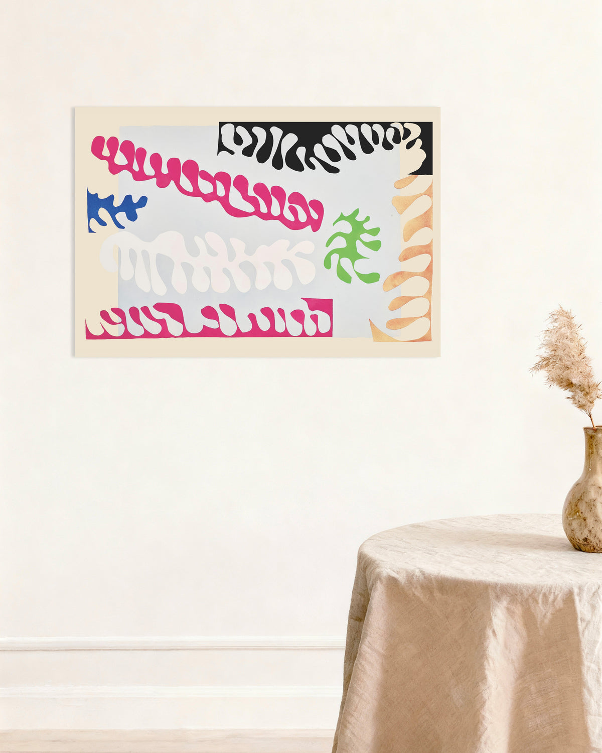 Poster van De lagune in roze en wit (Jazz, 1947) van Henri Matisse