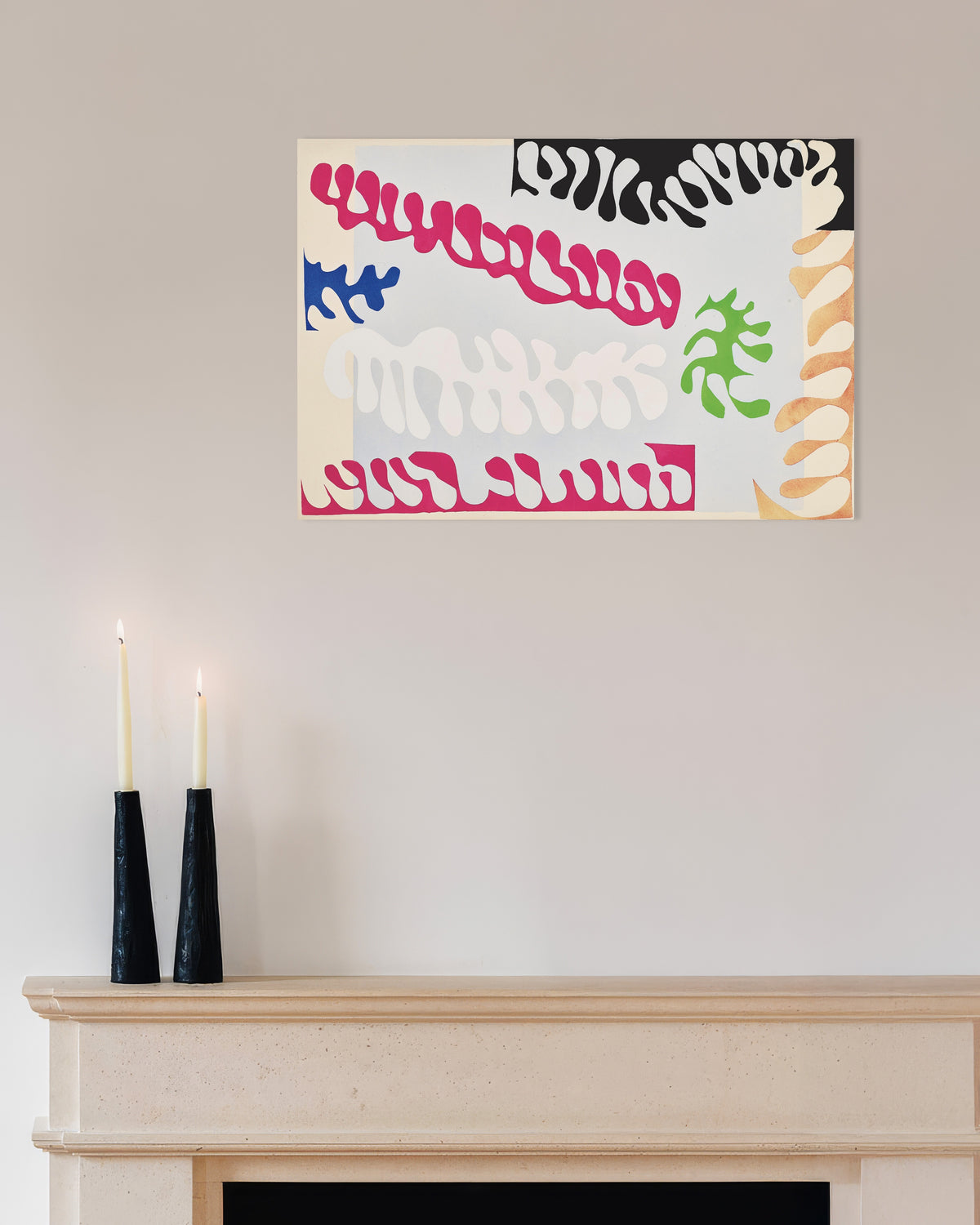 Poster van De lagune in roze en wit (Jazz, 1947) van Henri Matisse
