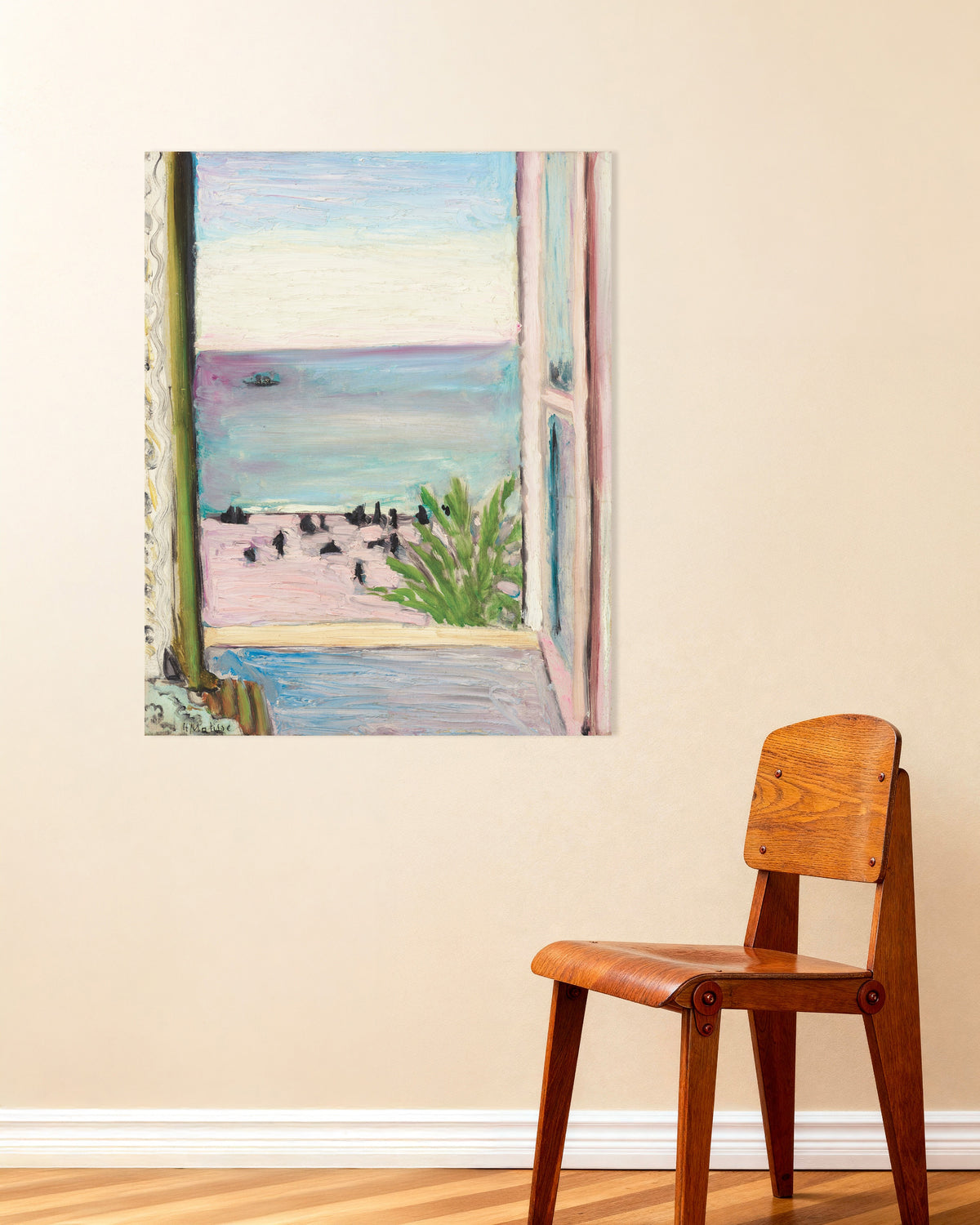Poster van Het open raam (1918) van Henri Matisse