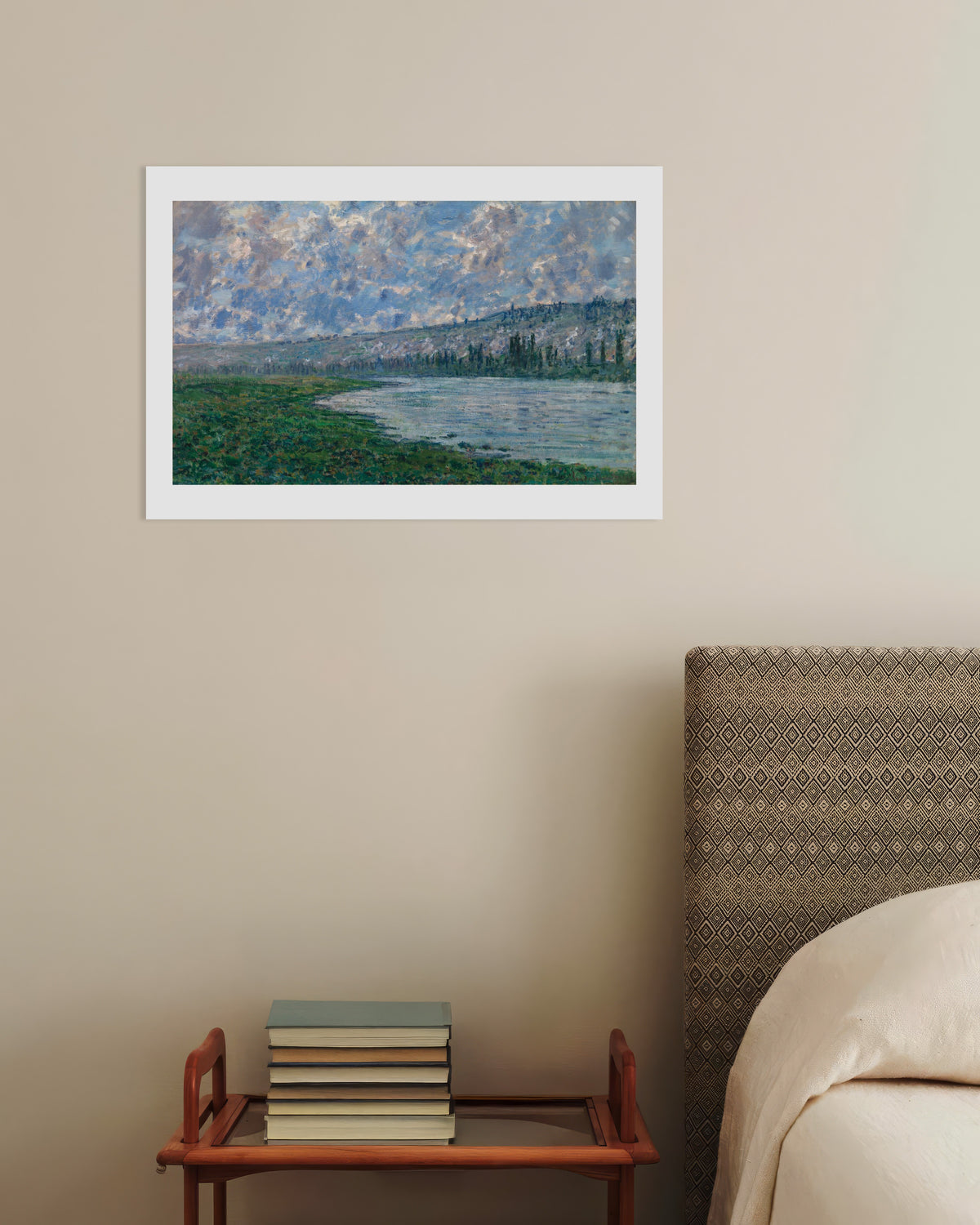 Poster De Seine bij Vétheuil (1880) van Claude Monet