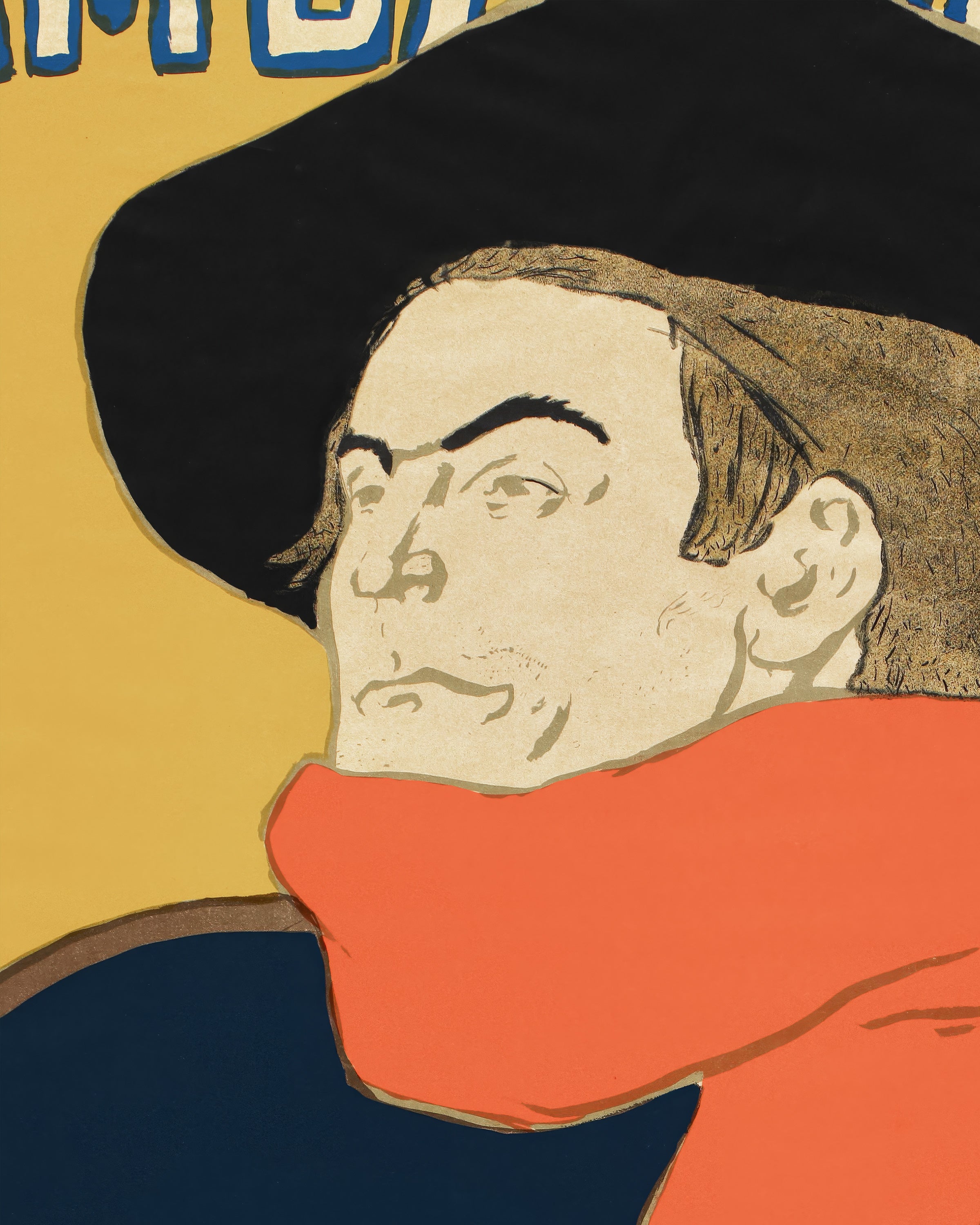Ambassadeurs: Aristide Bruant dans son cabaret (1892) door Henri de Toulouse-Lautrec Poster