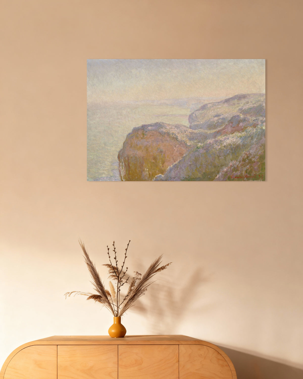 Poster Val-Saint-Nicolas bij Dieppe, ochtend (1897) van Claude Monet