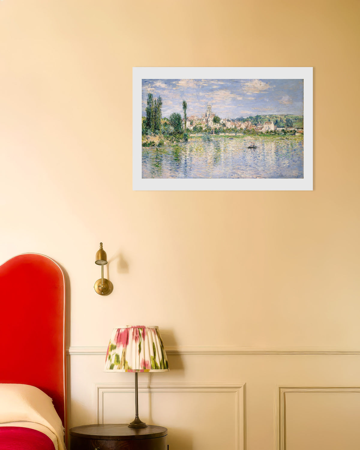 Poster Vétheuil in de zomer (1880) van Claude Monet