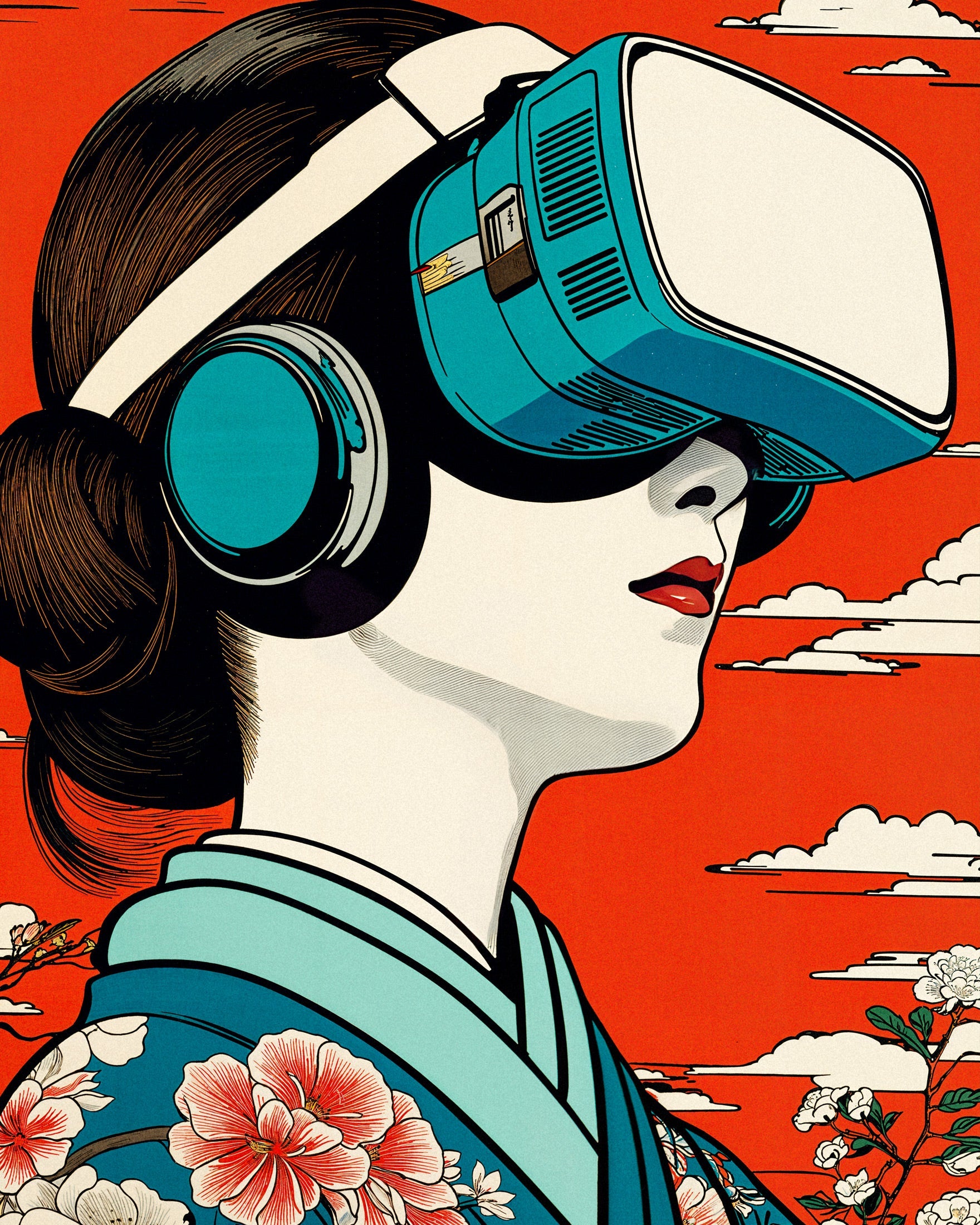 Japan tech wall art