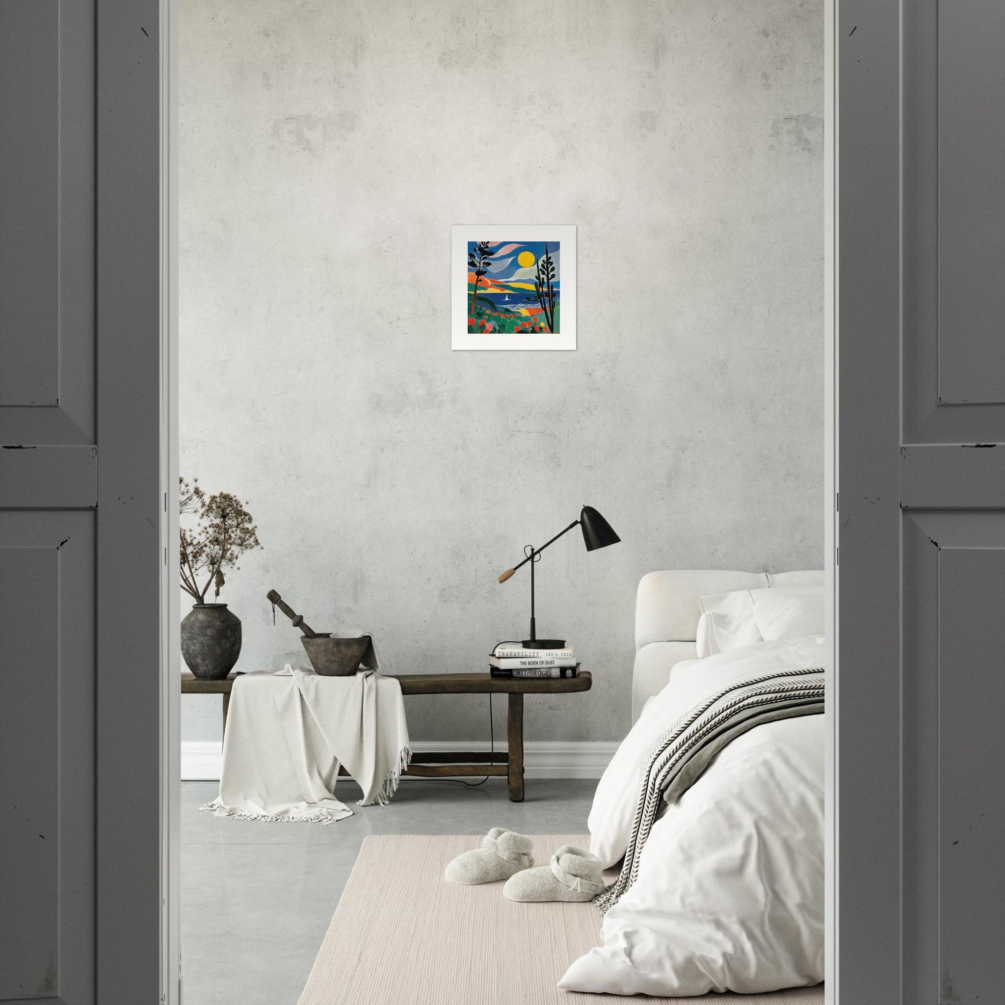 Expressieve en abstracte vormen, decoratieve gevoeligheid, Maan - Poster