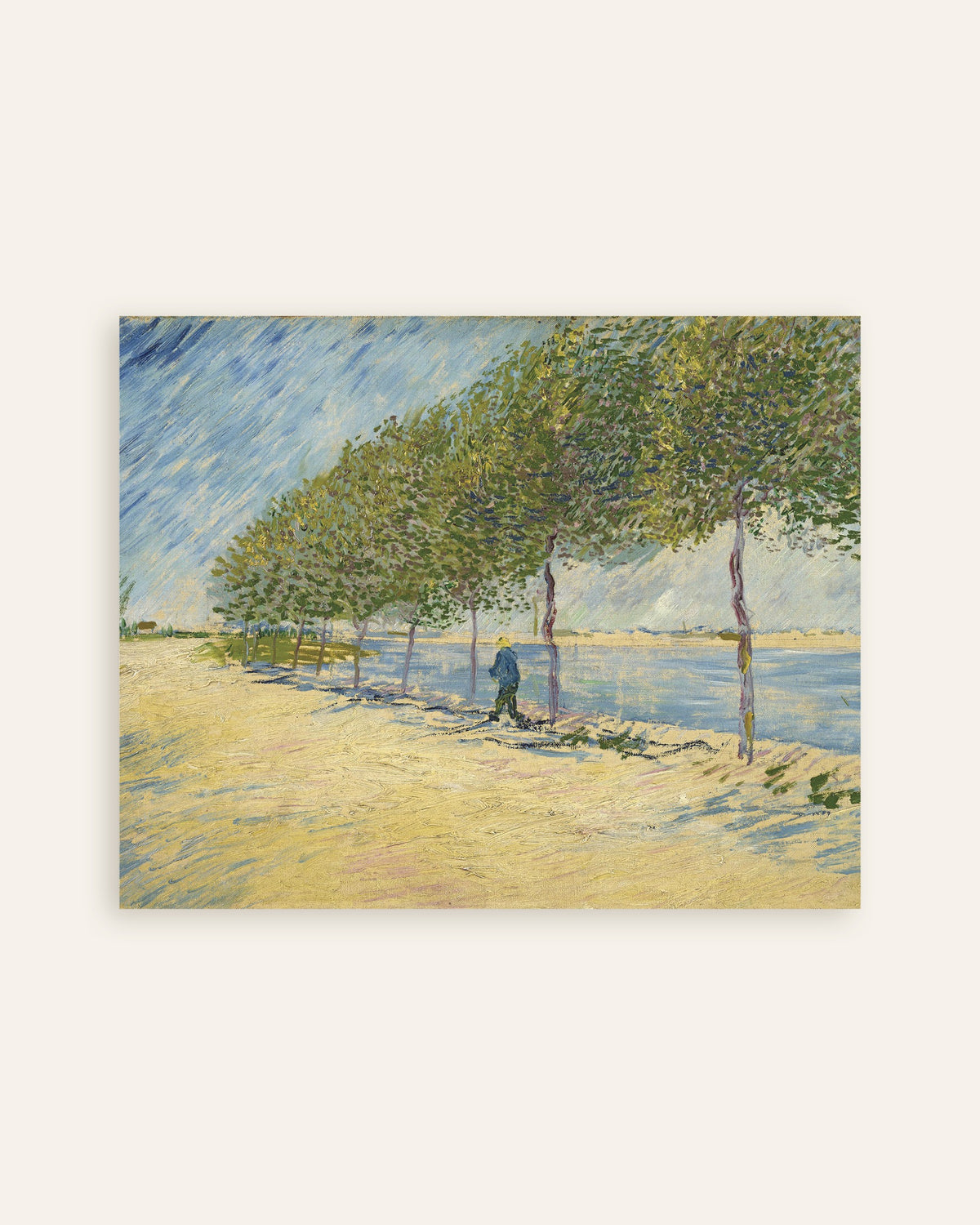 Poster van Langs de Seine (1887) van Vincent van Gogh, miniatuur