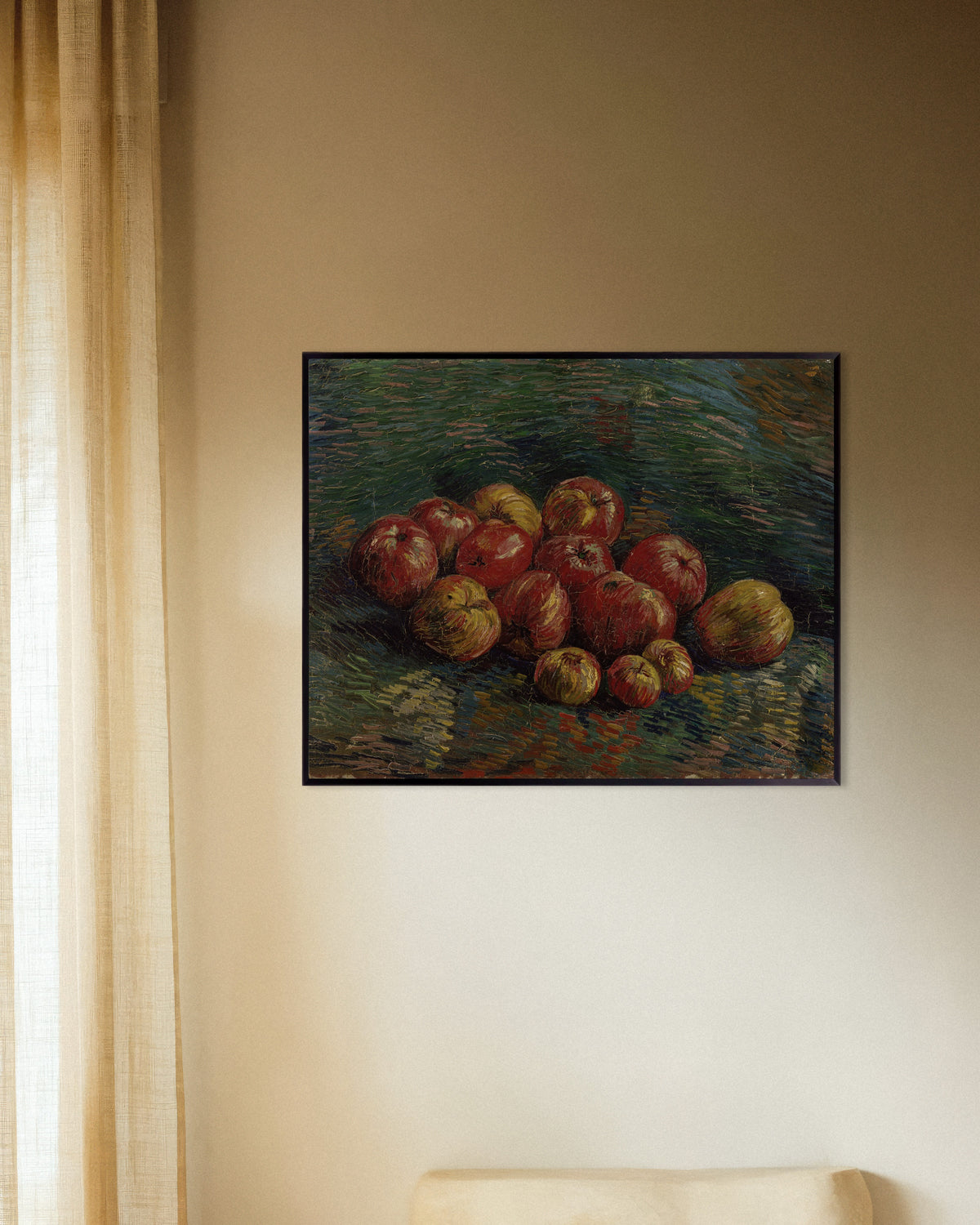 Poster van Appels (1887) van Vincent van Gogh, met metalen lijst