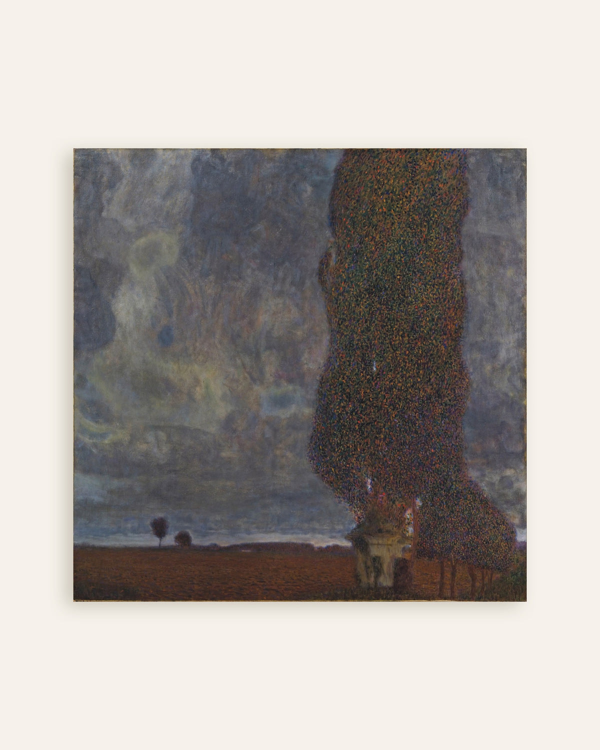 Poster Opkomend onweer (De grote populier II) (1903) van Gustav Klimt, miniatuur