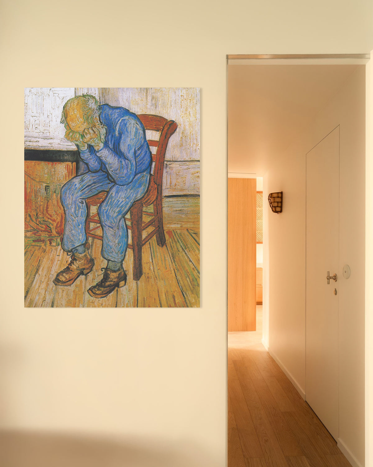 Poster van Bij de poort der eeuwigheid (1890) van Vincent van Gogh