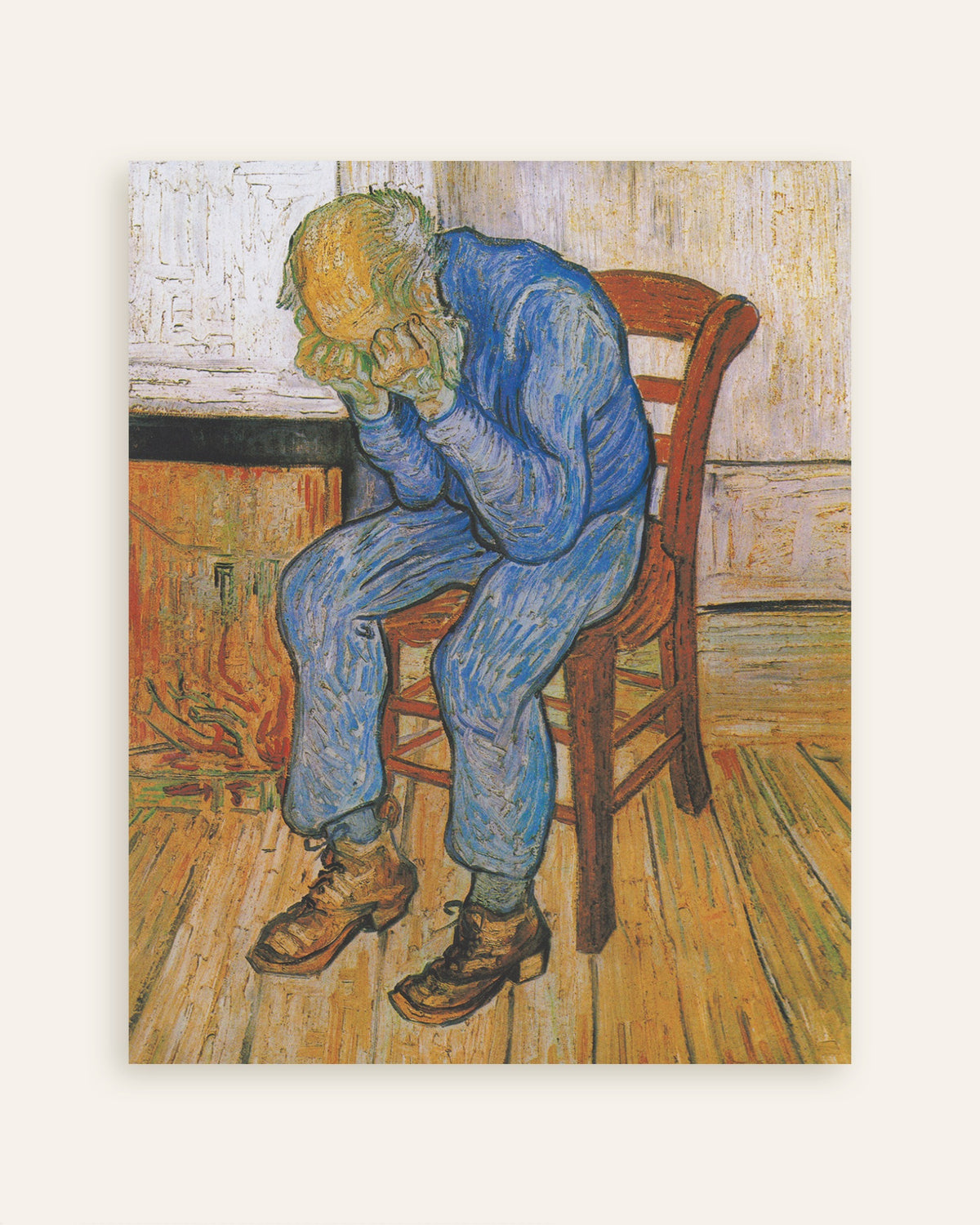 Poster van Bij de poort der eeuwigheid (1890) van Vincent van Gogh, miniatuur