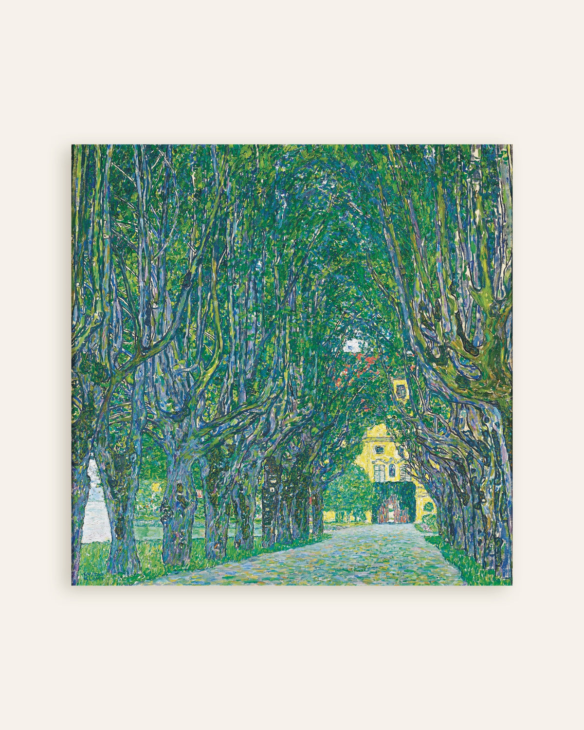 Poster Laan naar Schloss Kammer (1912) van Gustav Klimt, miniatuur